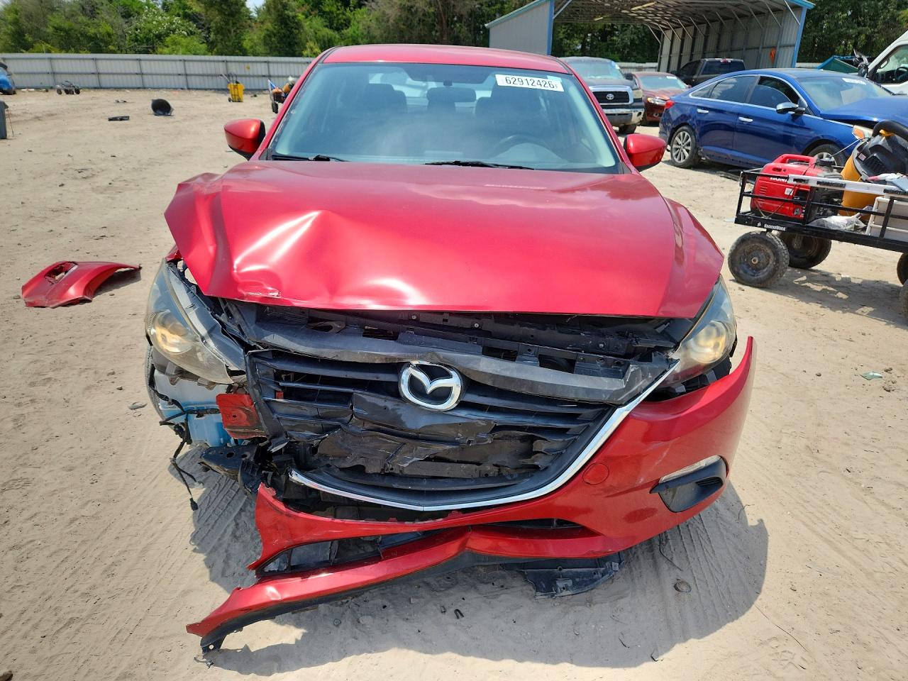 2014 Mazda 3 Sport Red vin: JM1BM1U78E1122584