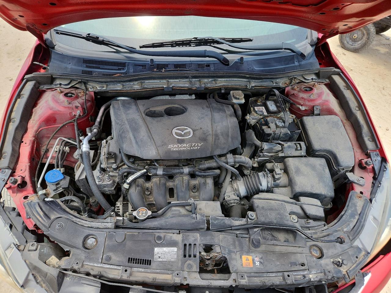 2014 Mazda 3 Sport Red vin: JM1BM1U78E1122584