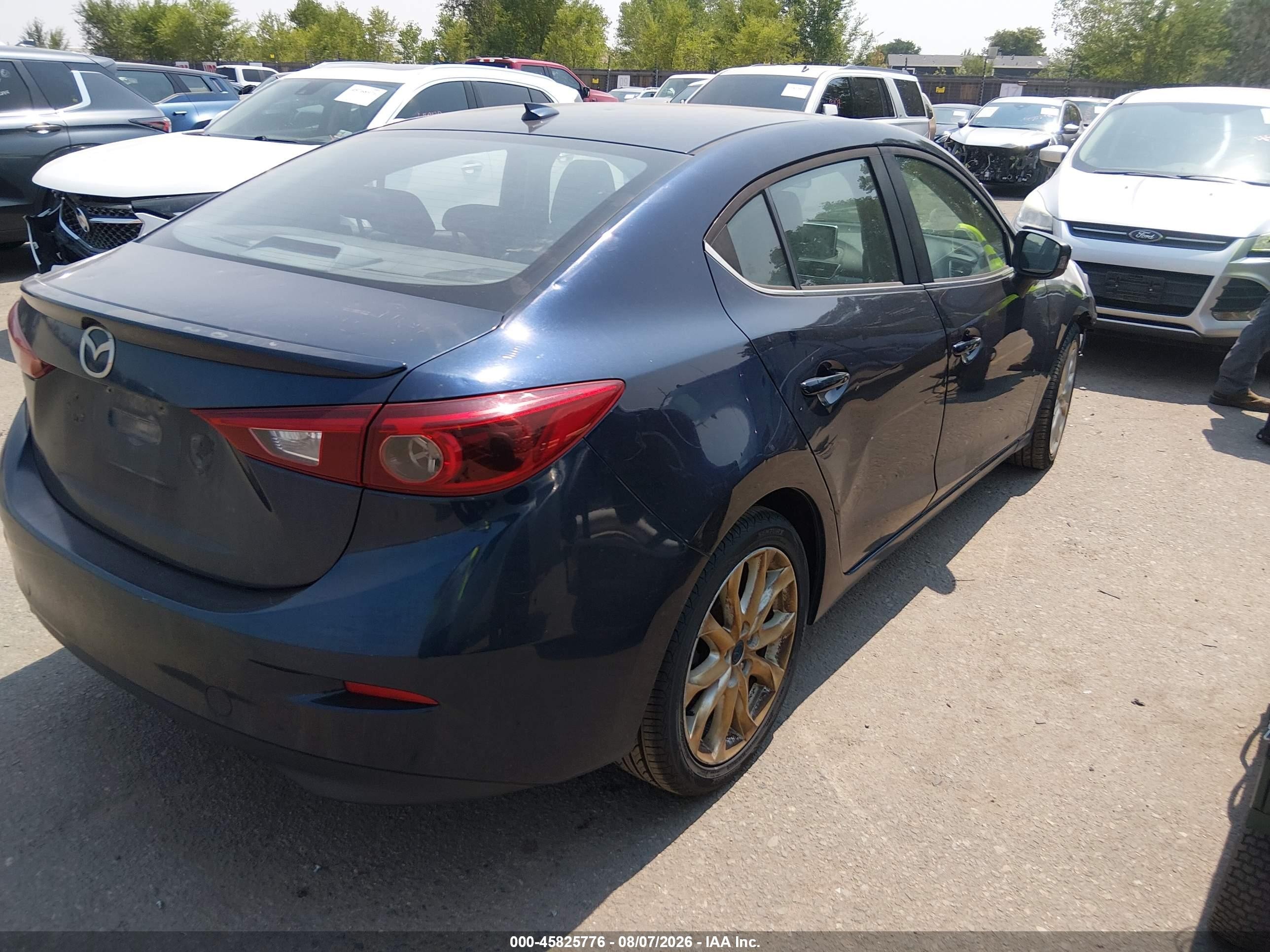 2014 Mazda Mazda3 S Touring Blue vin: JM1BM1V34E1177951