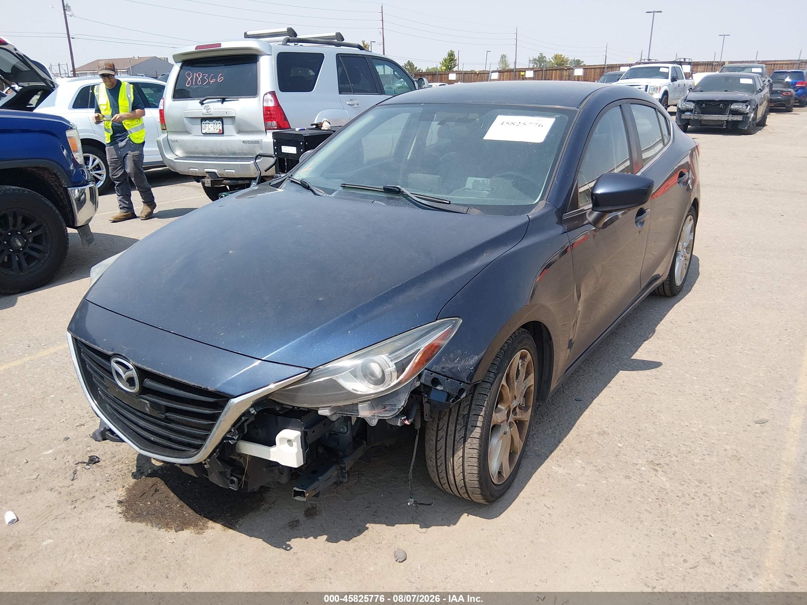 2014 Mazda Mazda3 S Touring Blue vin: JM1BM1V34E1177951
