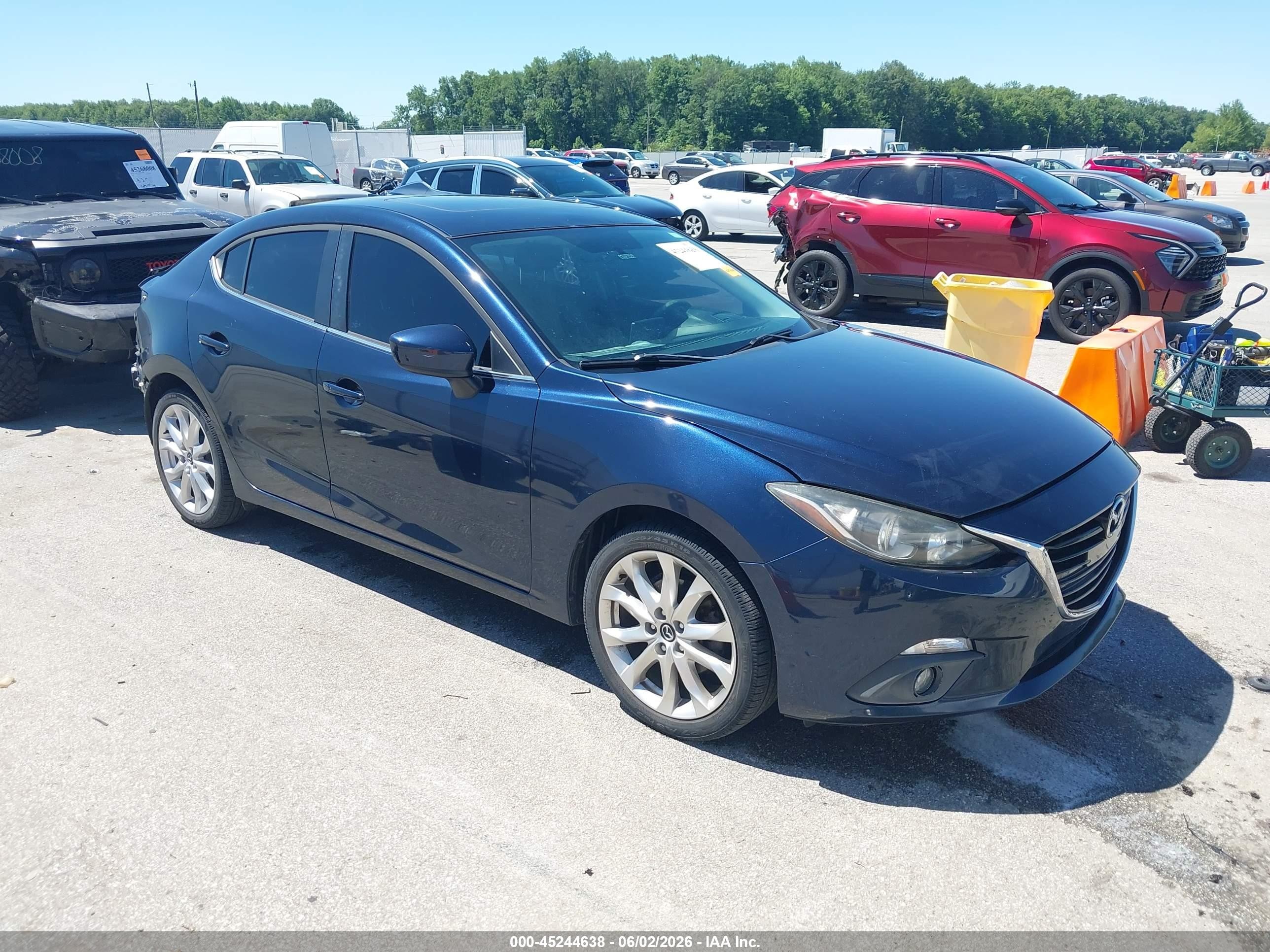 2015 Mazda Mazda3 S Touring Blue vin: JM1BM1V34F1262306