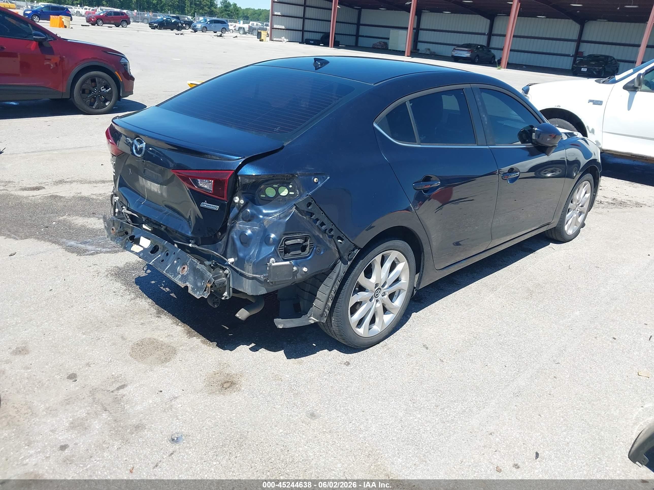 2015 Mazda Mazda3 S Touring Blue vin: JM1BM1V34F1262306