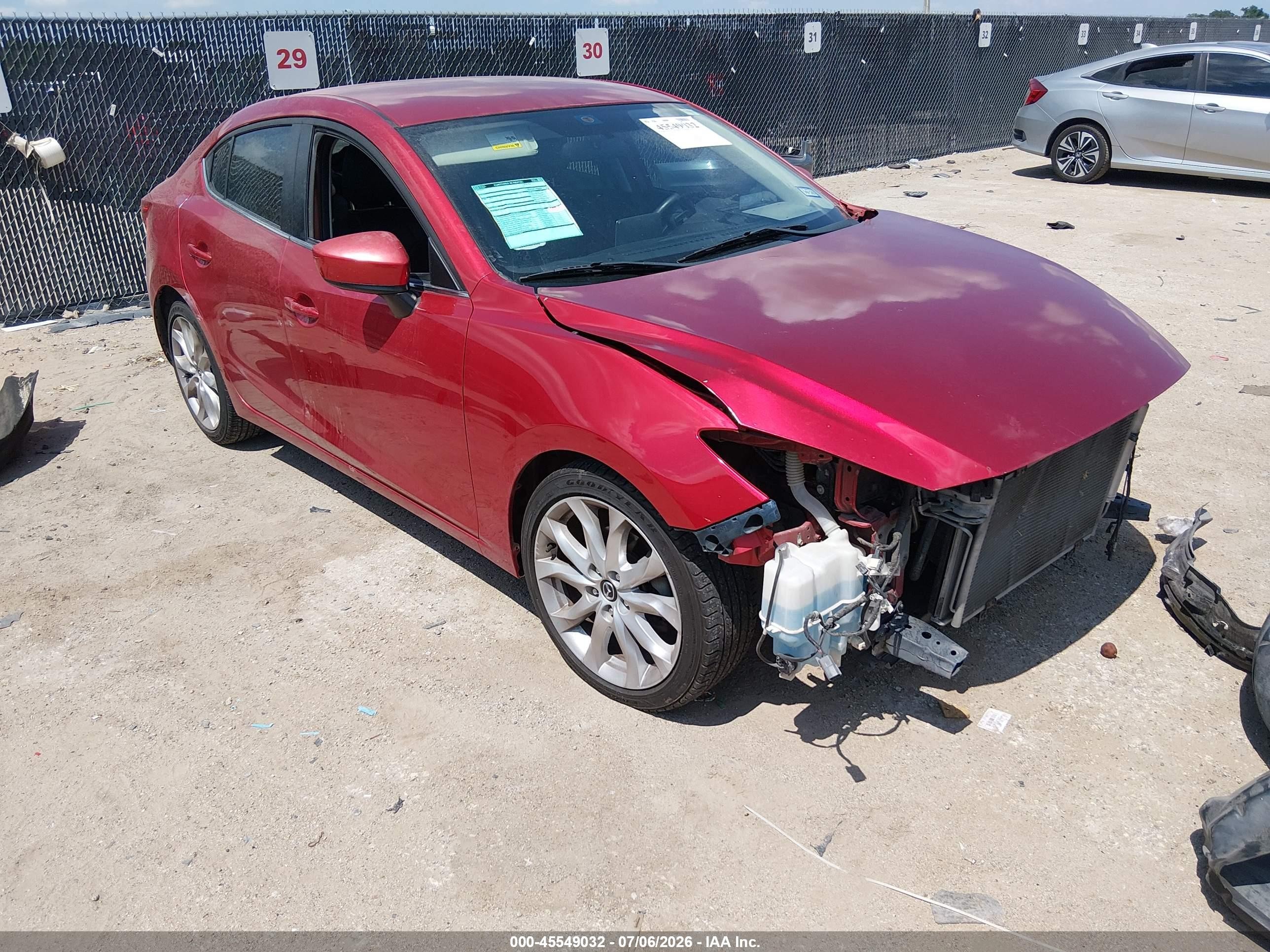 2014 Mazda Mazda3 S Touring Red vin: JM1BM1V38E1165530