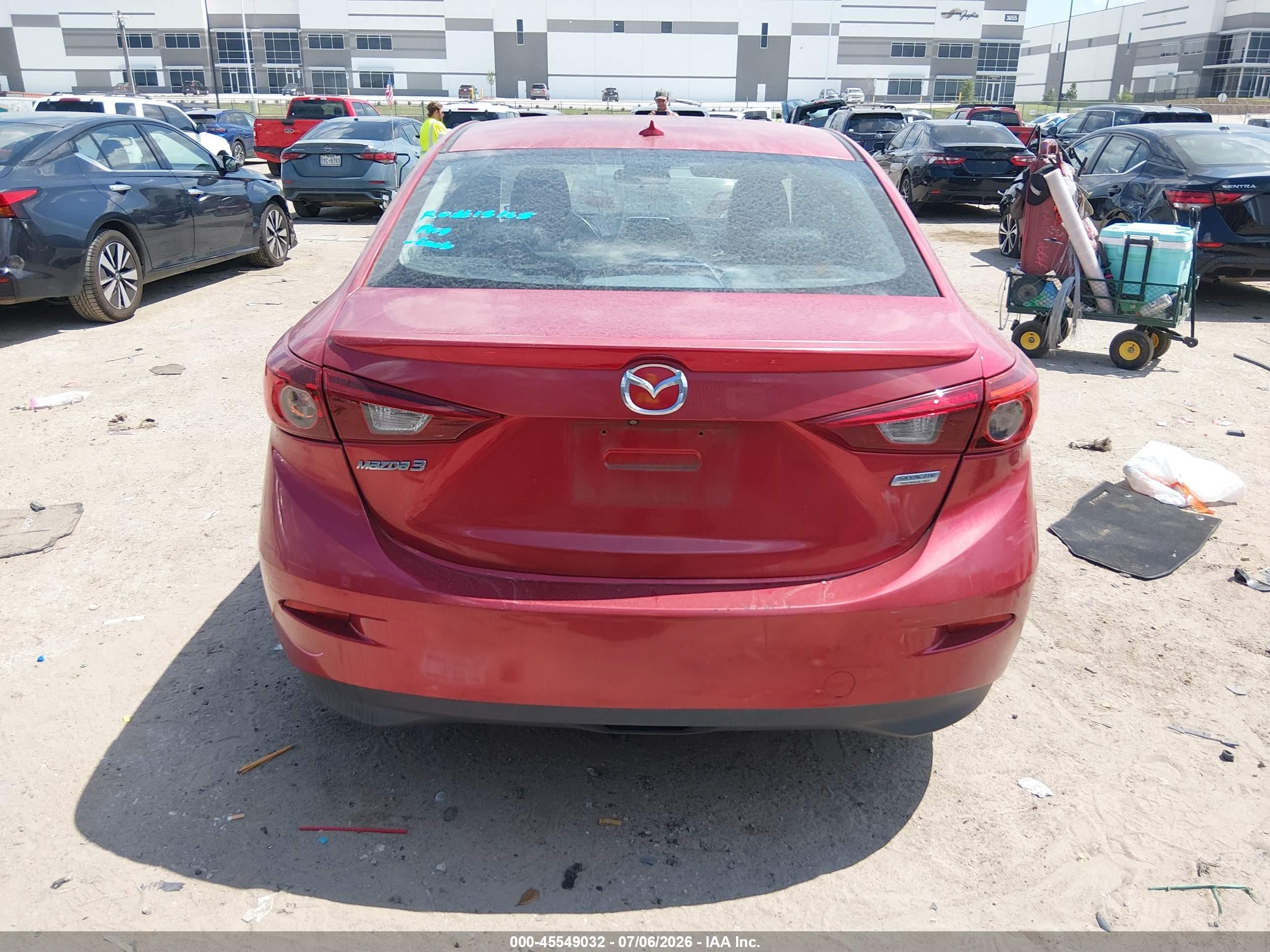 2014 Mazda Mazda3 S Touring Red vin: JM1BM1V38E1165530