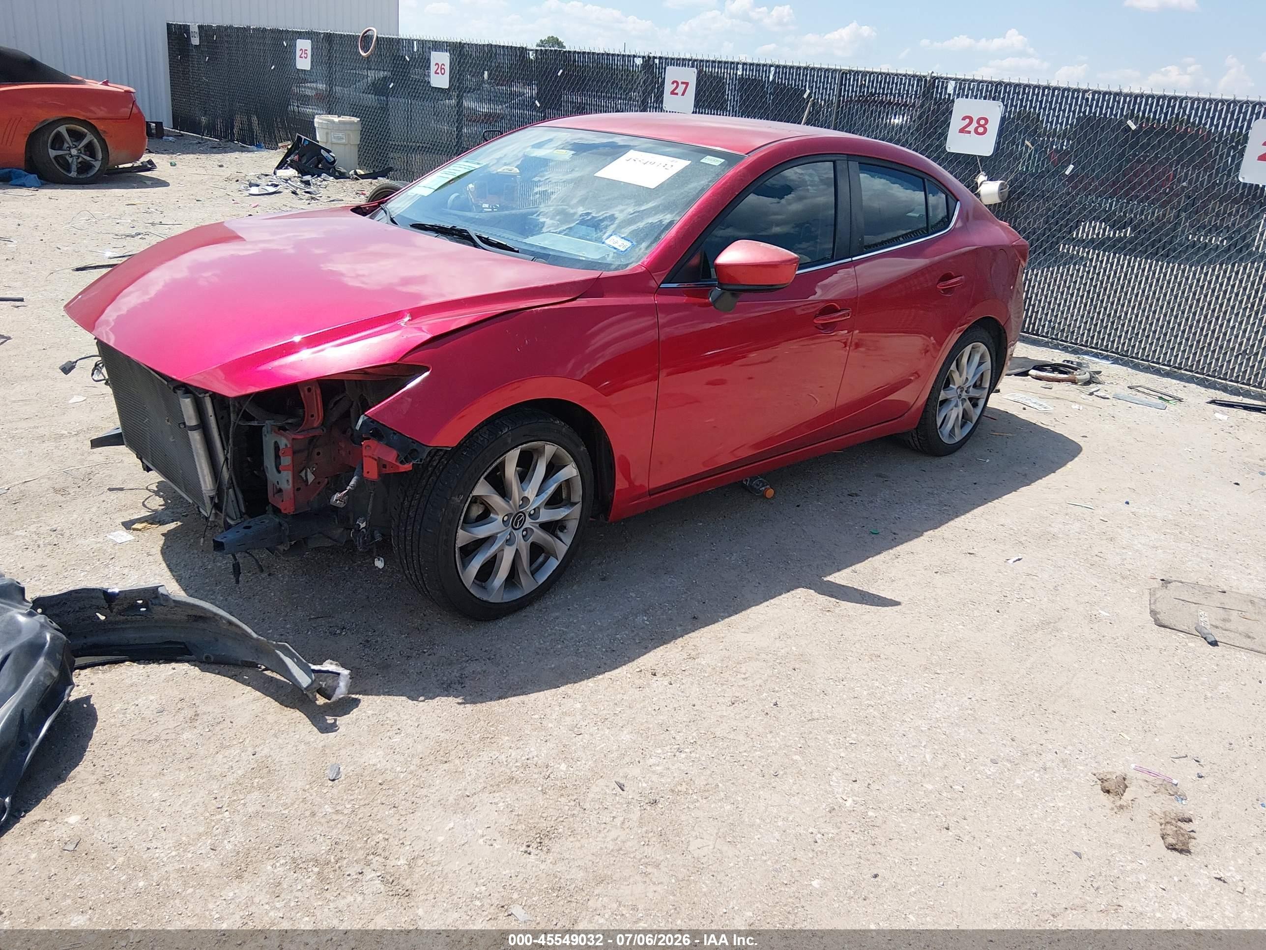 2014 Mazda Mazda3 S Touring Red vin: JM1BM1V38E1165530