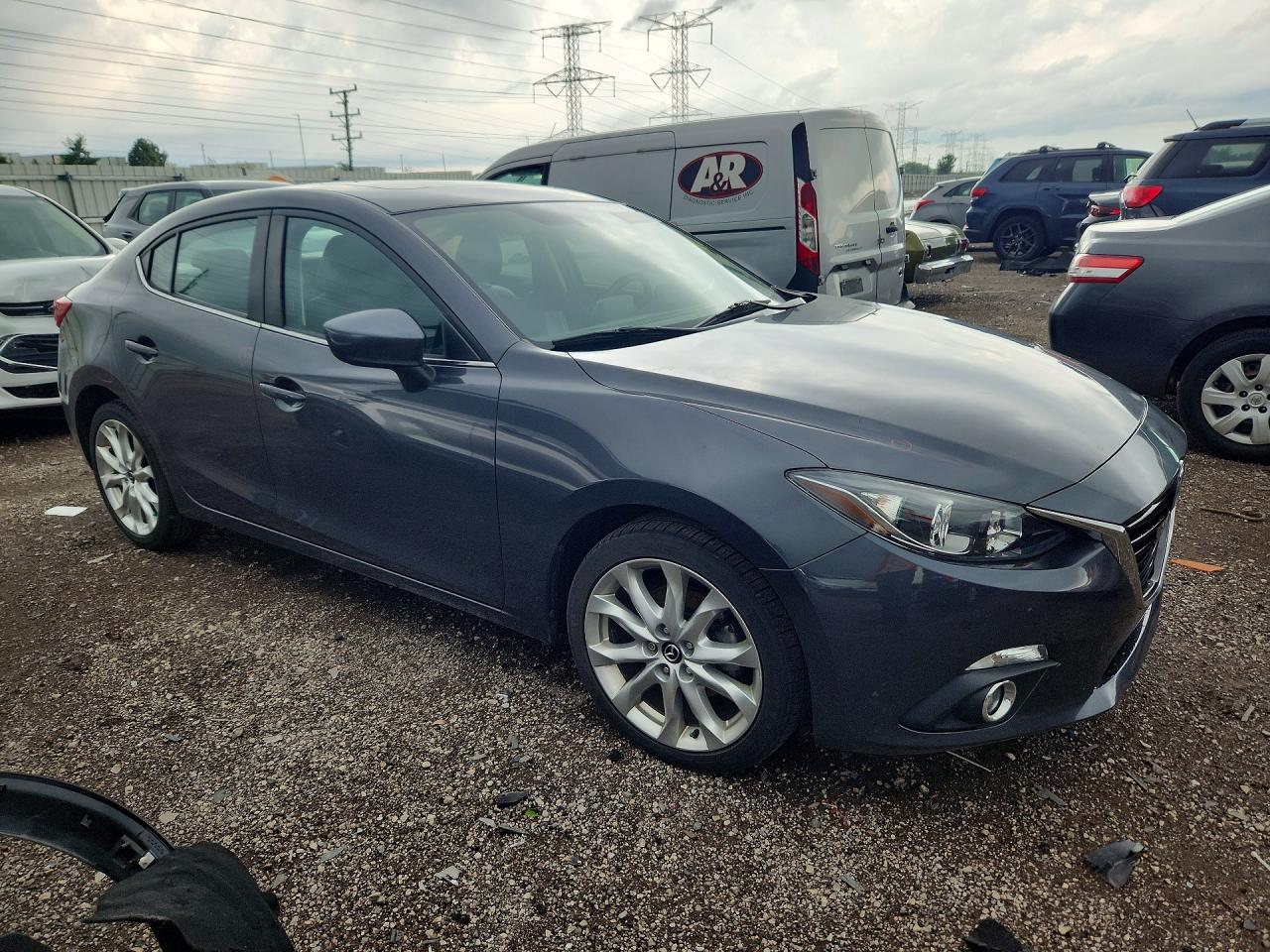 2015 Mazda 3 Touring Gray vin: JM1BM1V3XF1230508