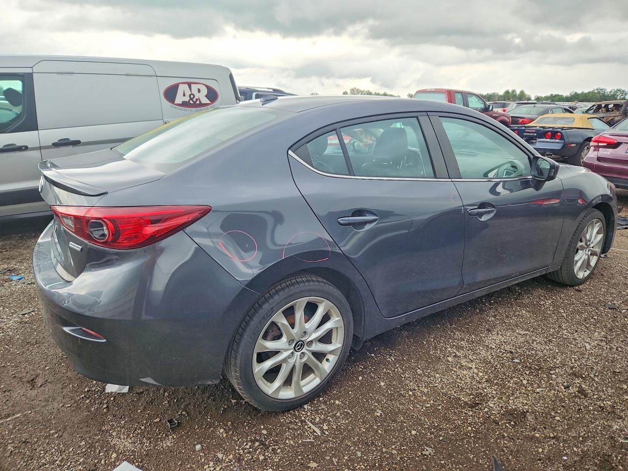 2015 Mazda 3 Touring Gray vin: JM1BM1V3XF1230508