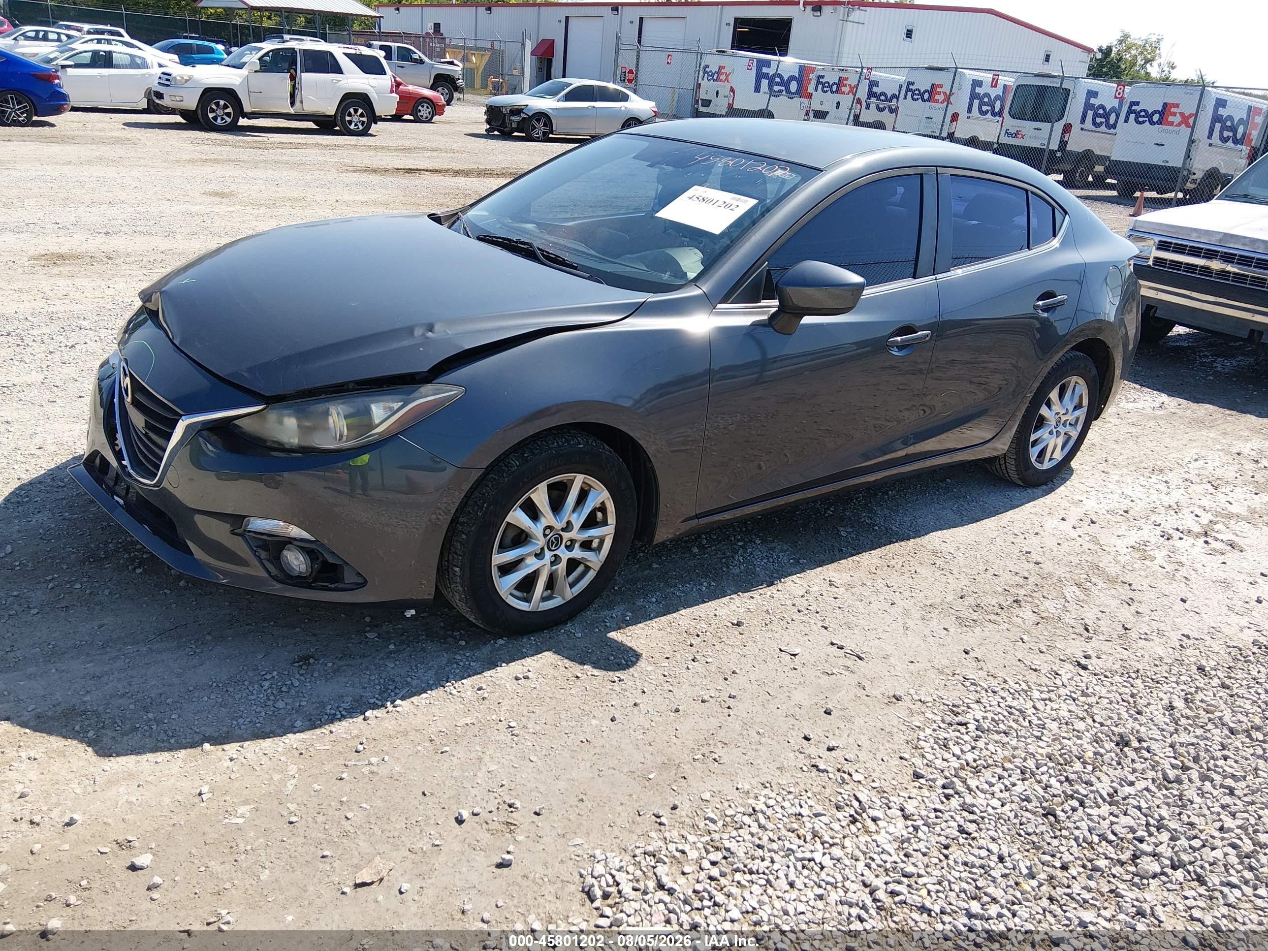 2014 Mazda Mazda3 I Touring Серый vin: JM1BM1V70E1107365