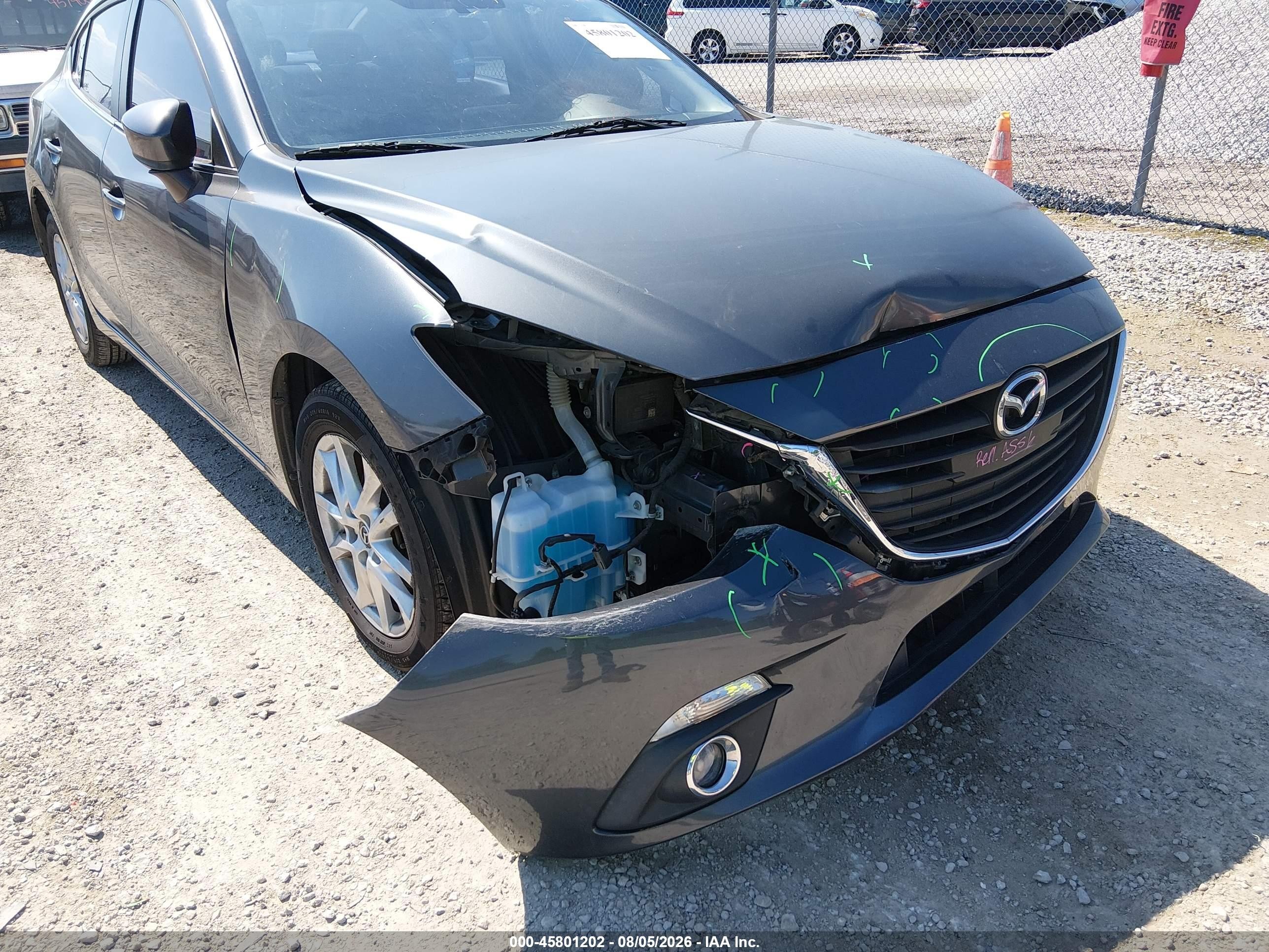 2014 Mazda Mazda3 I Touring Серый vin: JM1BM1V70E1107365
