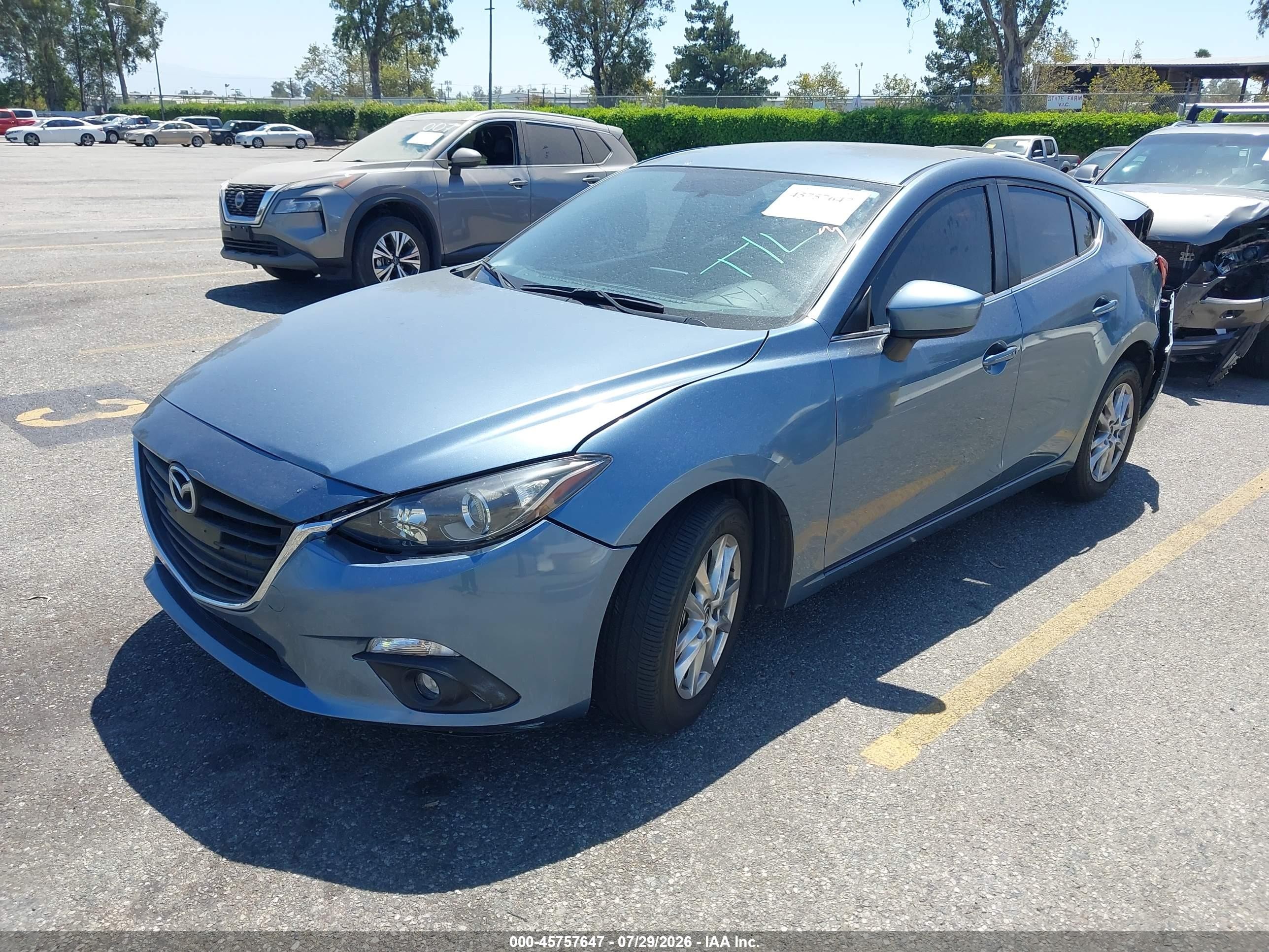 2015 Mazda Mazda3 I Touring Gray vin: JM1BM1V70F1269496