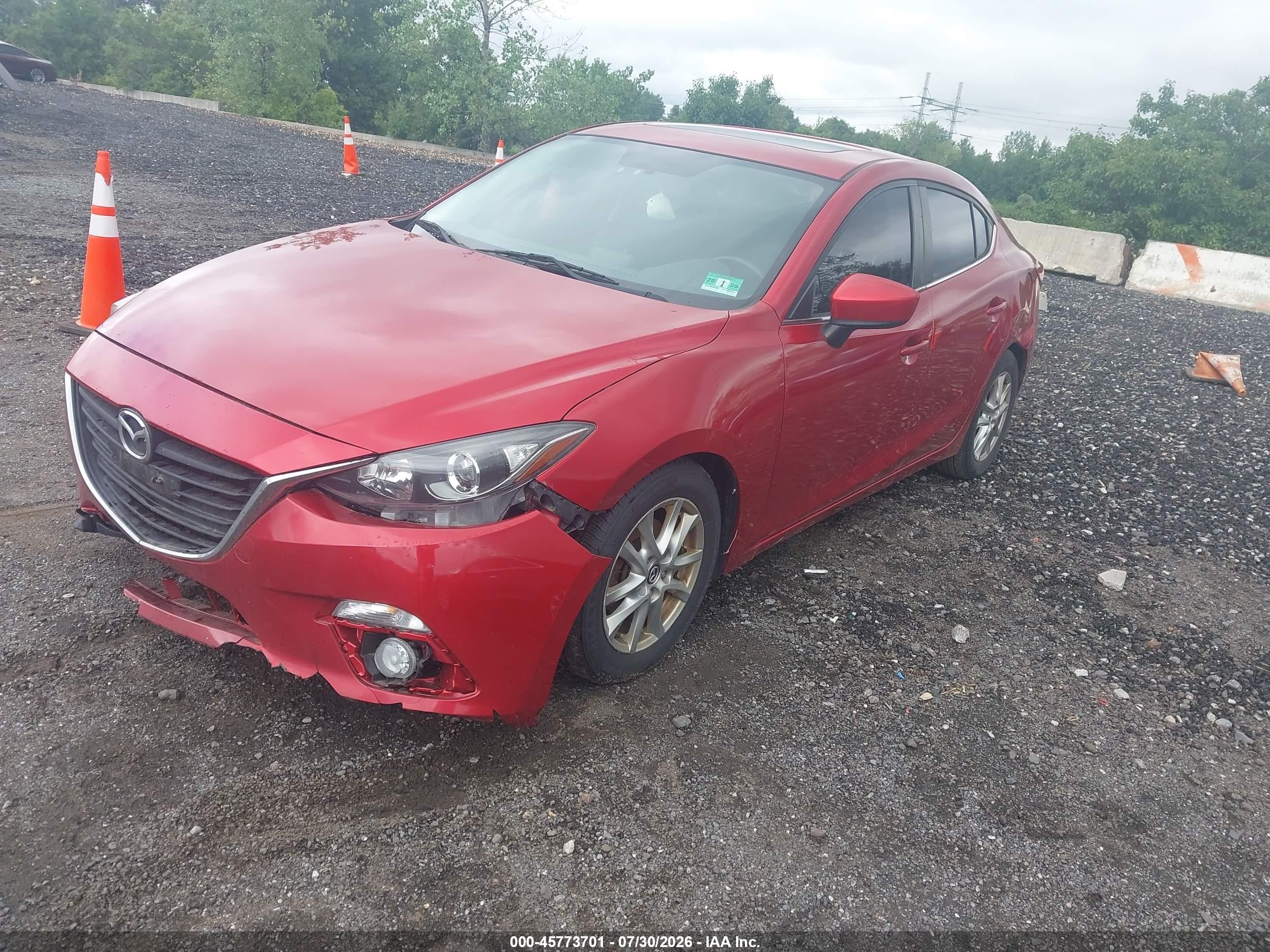 2014 Mazda Mazda3 I Touring Красный vin: JM1BM1V71E1138298