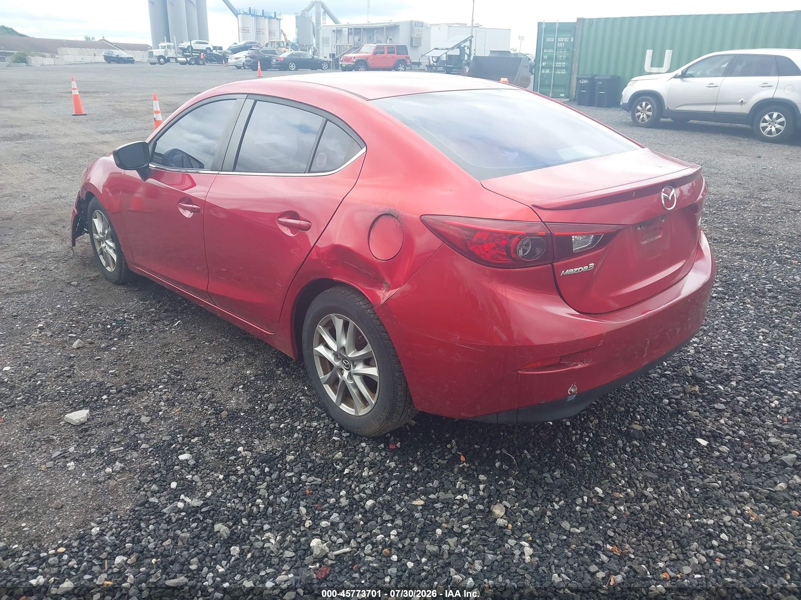 2014 Mazda Mazda3 I Touring Красный vin: JM1BM1V71E1138298