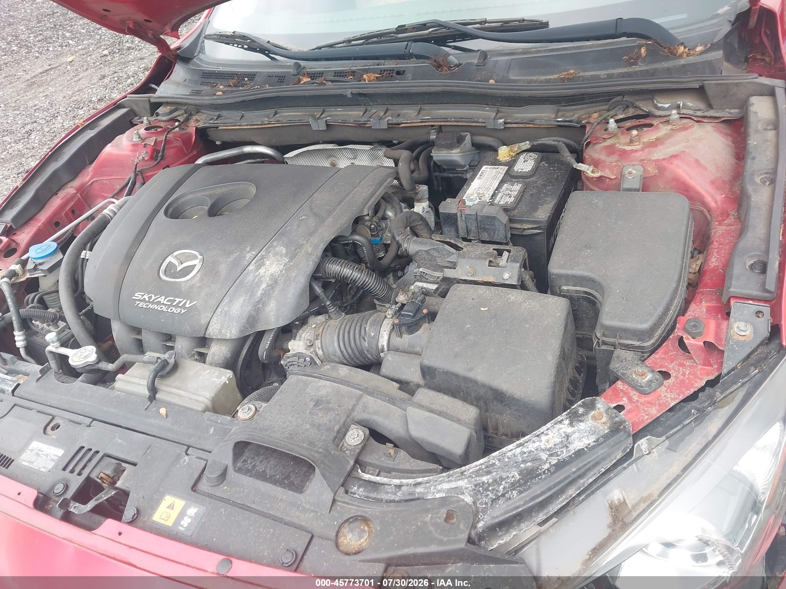2014 Mazda Mazda3 I Touring Красный vin: JM1BM1V71E1138298