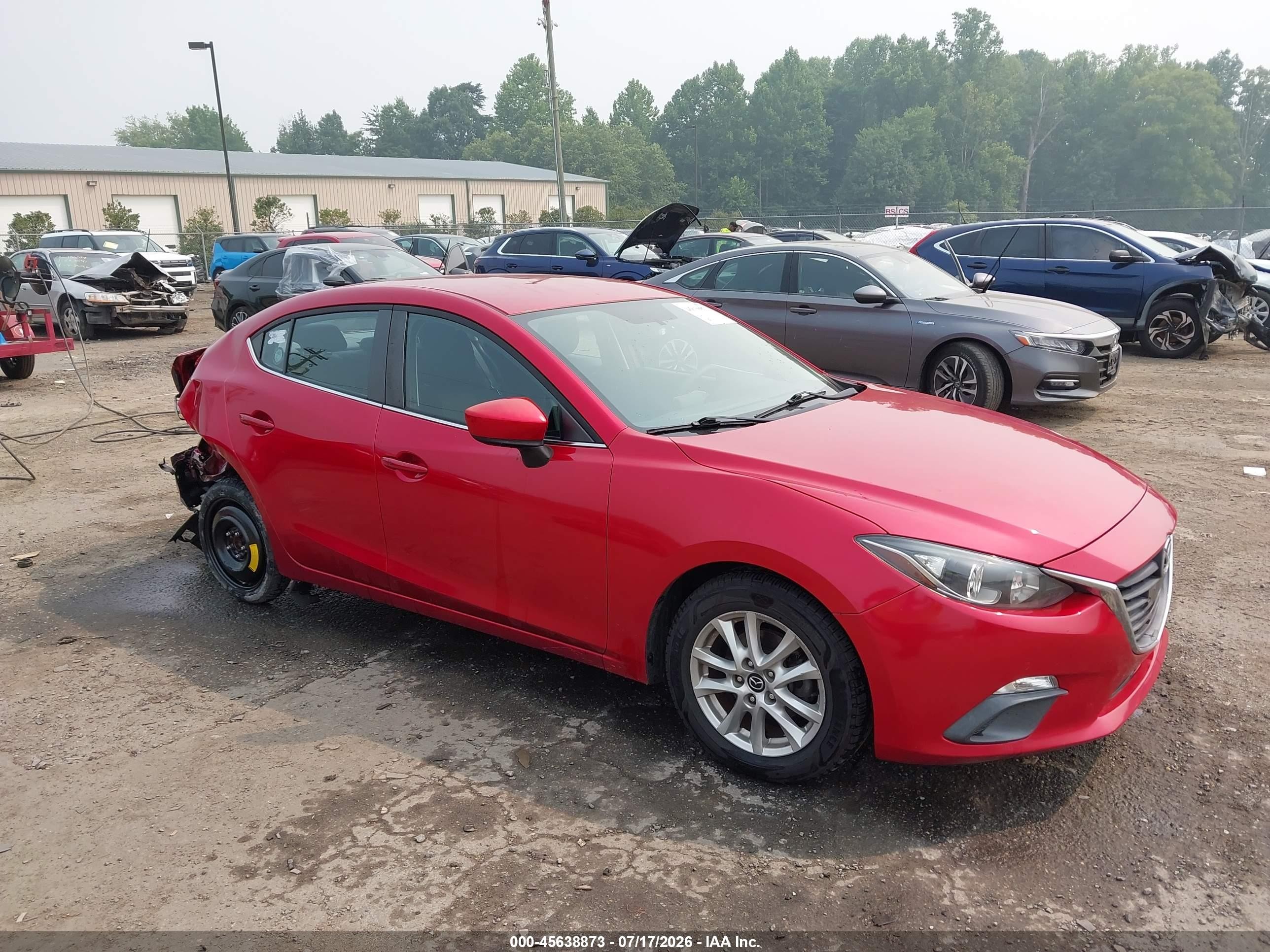2014 Mazda Mazda3 I Touring Red vin: JM1BM1V71E1144313