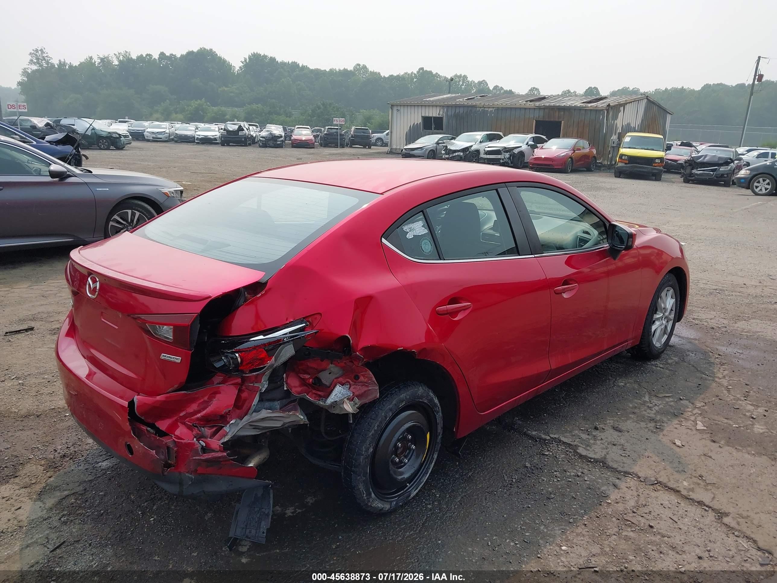 2014 Mazda Mazda3 I Touring Красный vin: JM1BM1V71E1144313