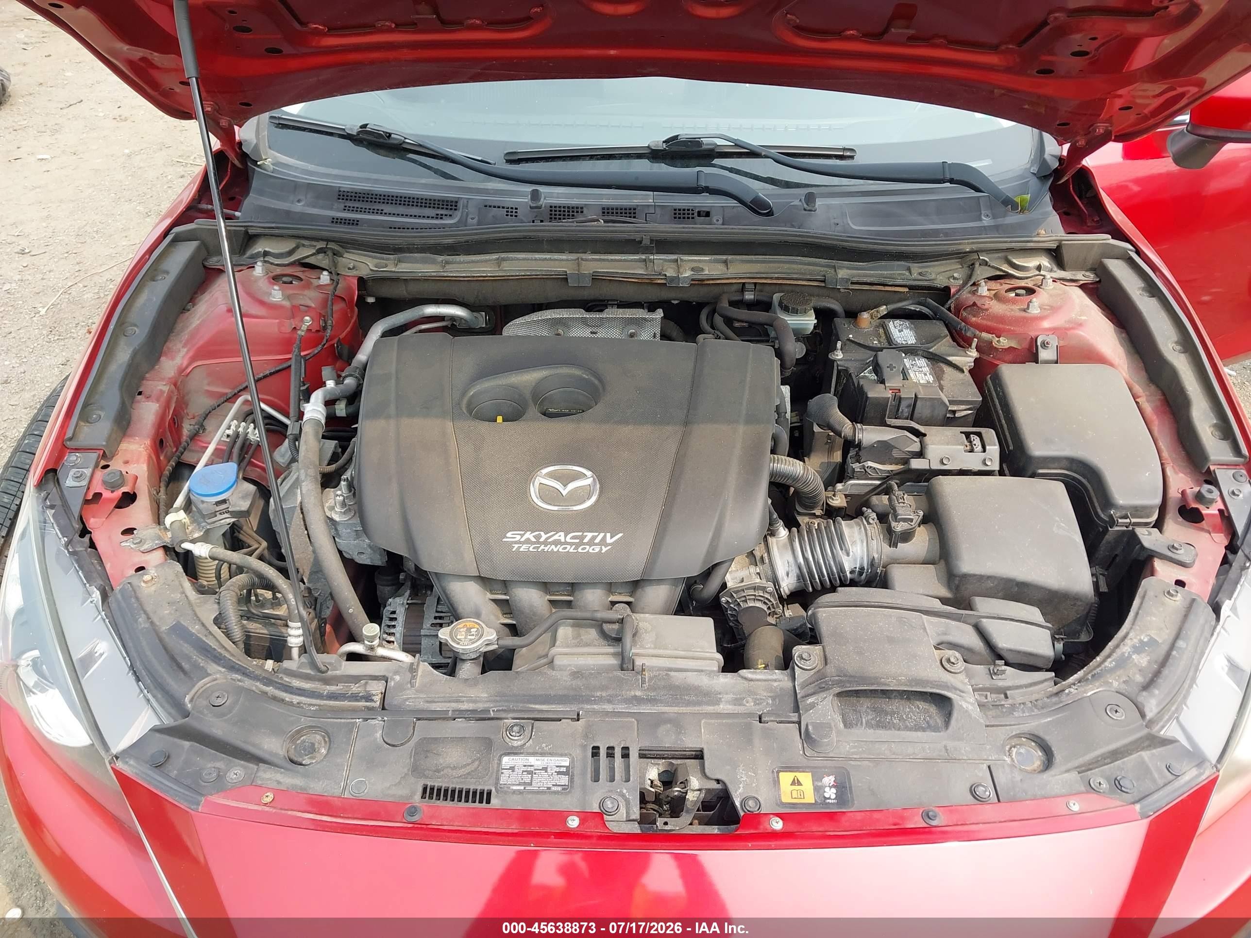 2014 Mazda Mazda3 I Touring Красный vin: JM1BM1V71E1144313