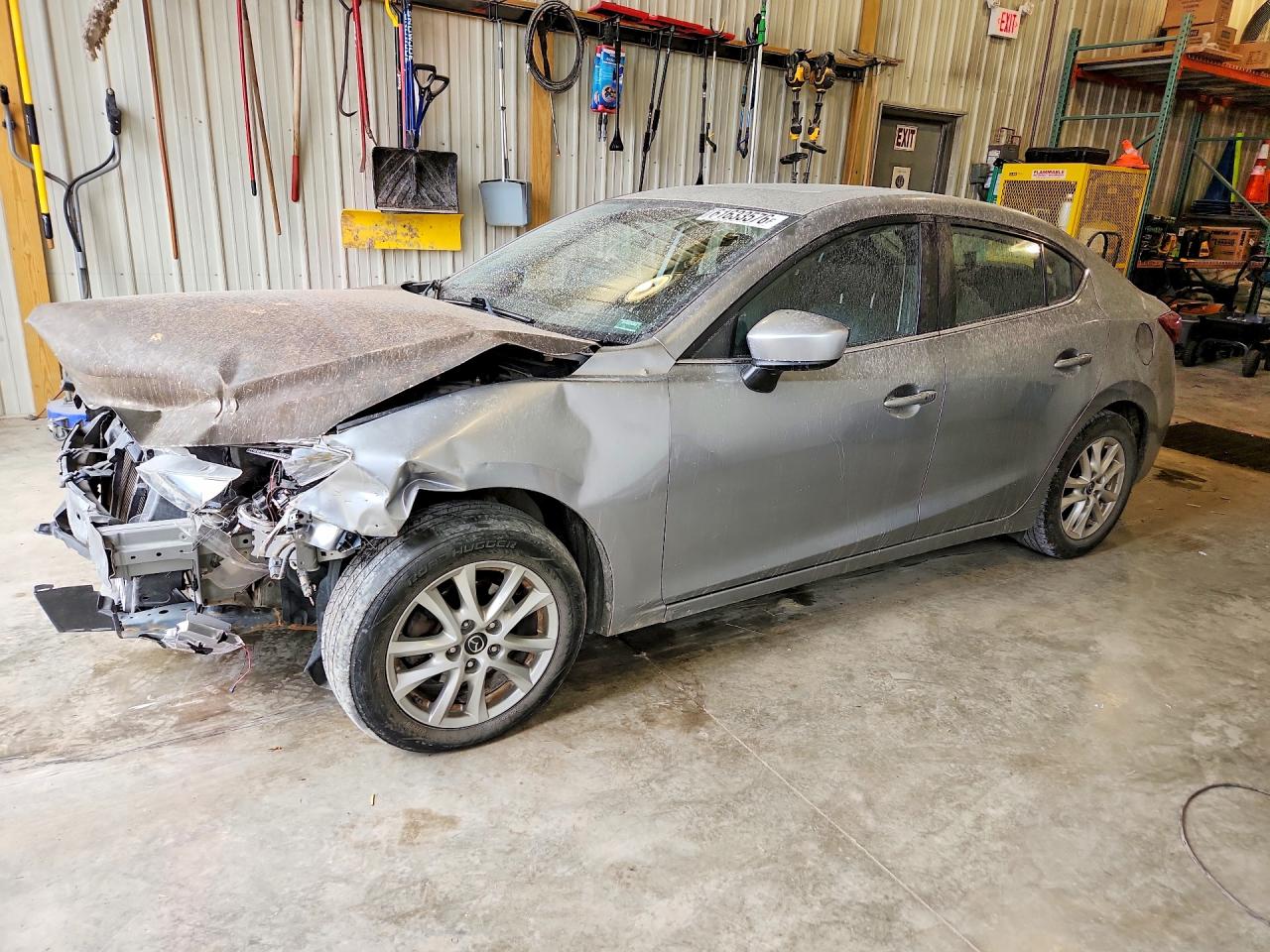 2014 Mazda 3 Touring Gray vin: JM1BM1V71E1151875