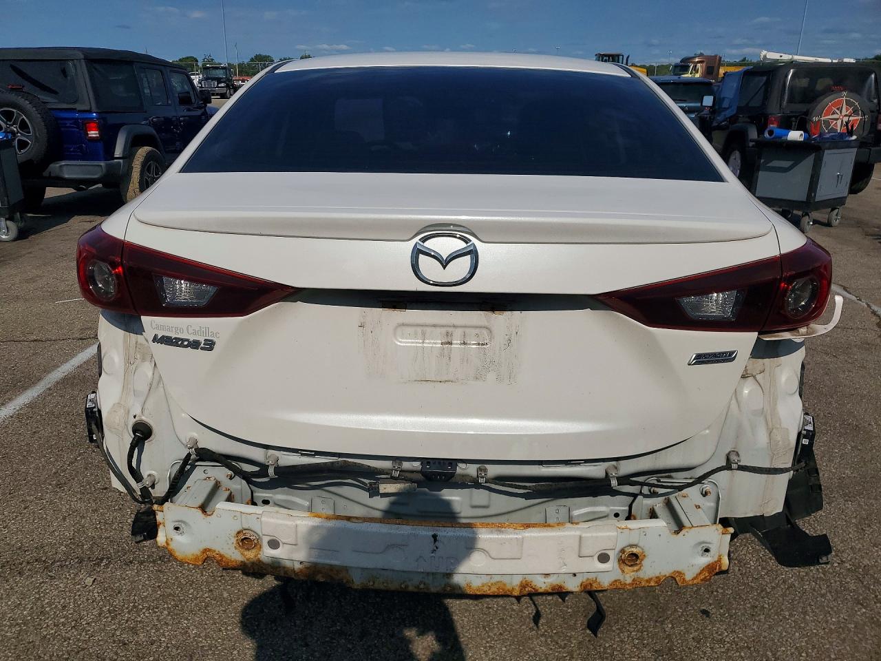 2014 Mazda 3 Touring White vin: JM1BM1V71E1180633