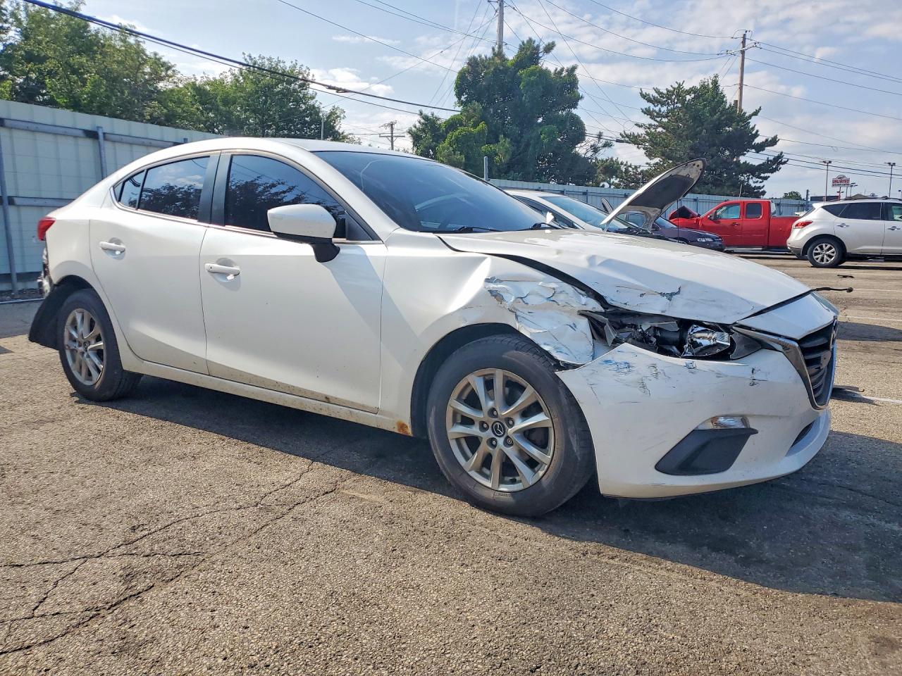 2014 Mazda 3 Touring White vin: JM1BM1V71E1180633