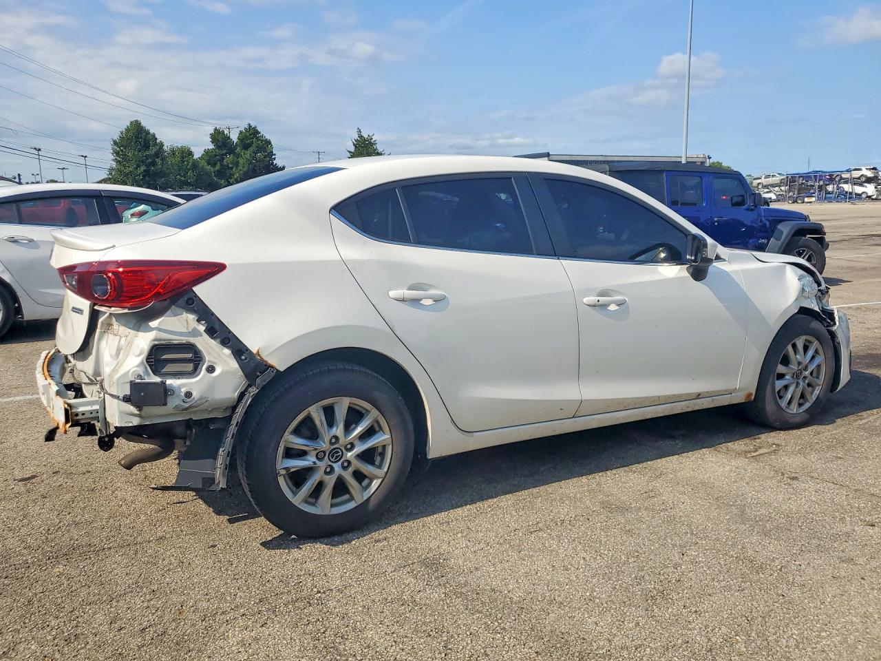 2014 Mazda 3 Touring White vin: JM1BM1V71E1180633