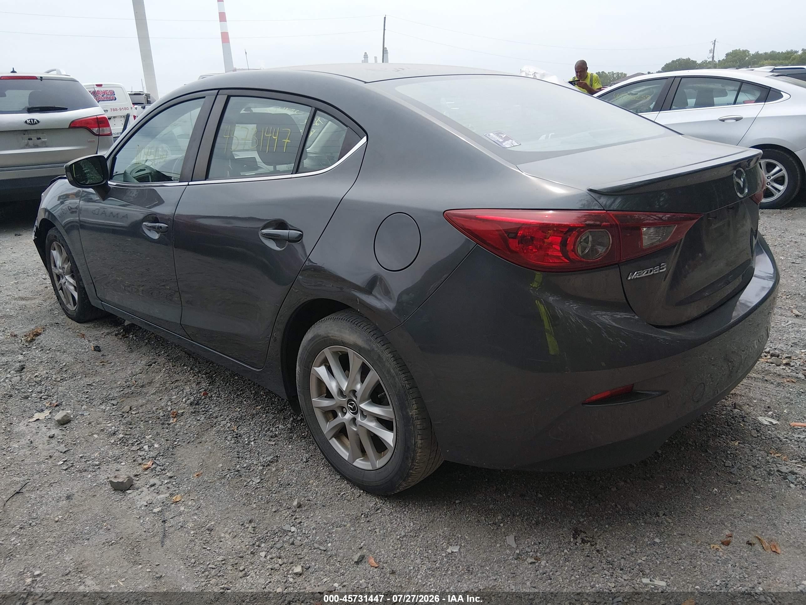 2014 Mazda Mazda3 I Touring Серый vin: JM1BM1V71E1196265
