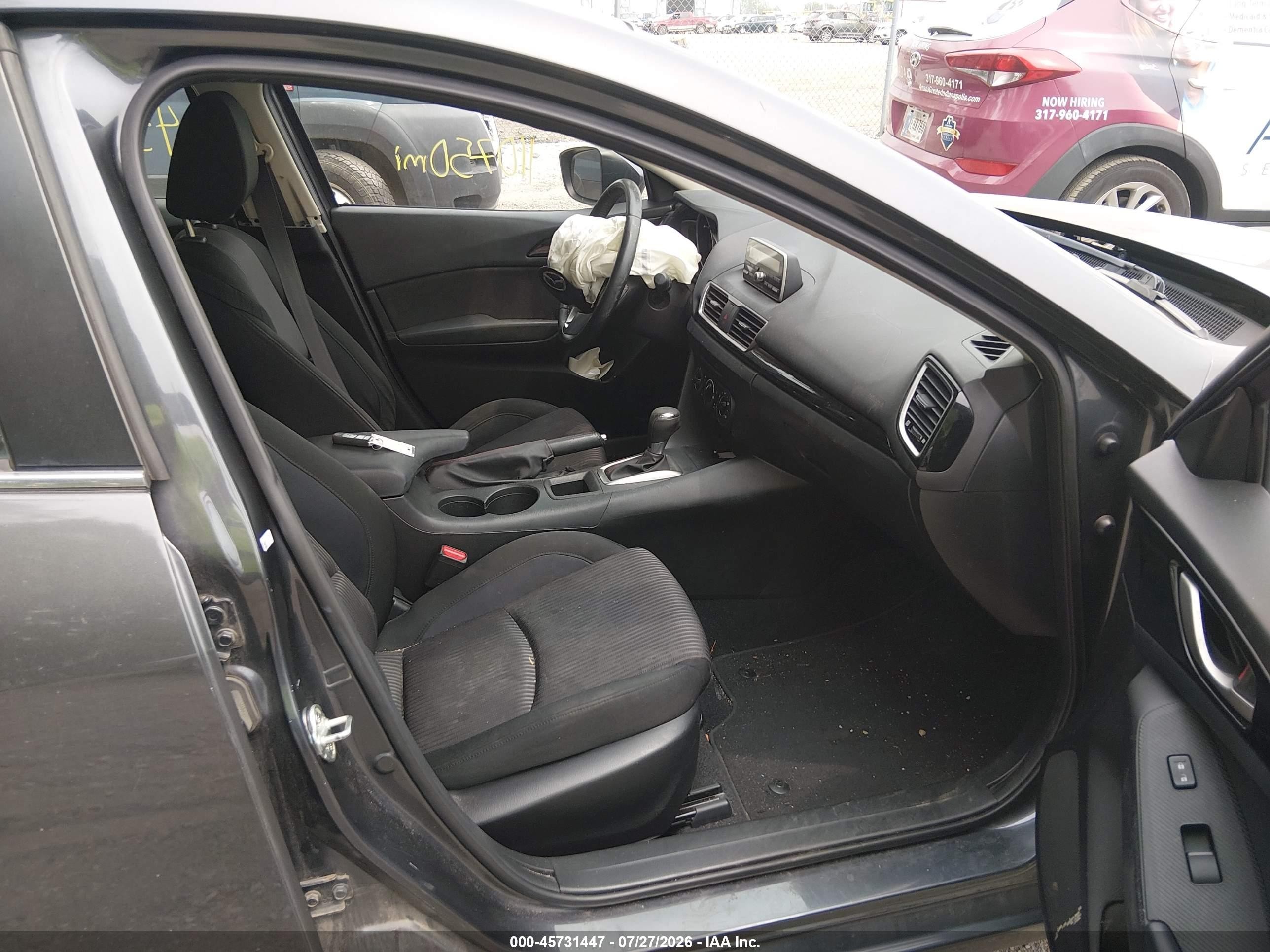 2014 Mazda Mazda3 I Touring Серый vin: JM1BM1V71E1196265