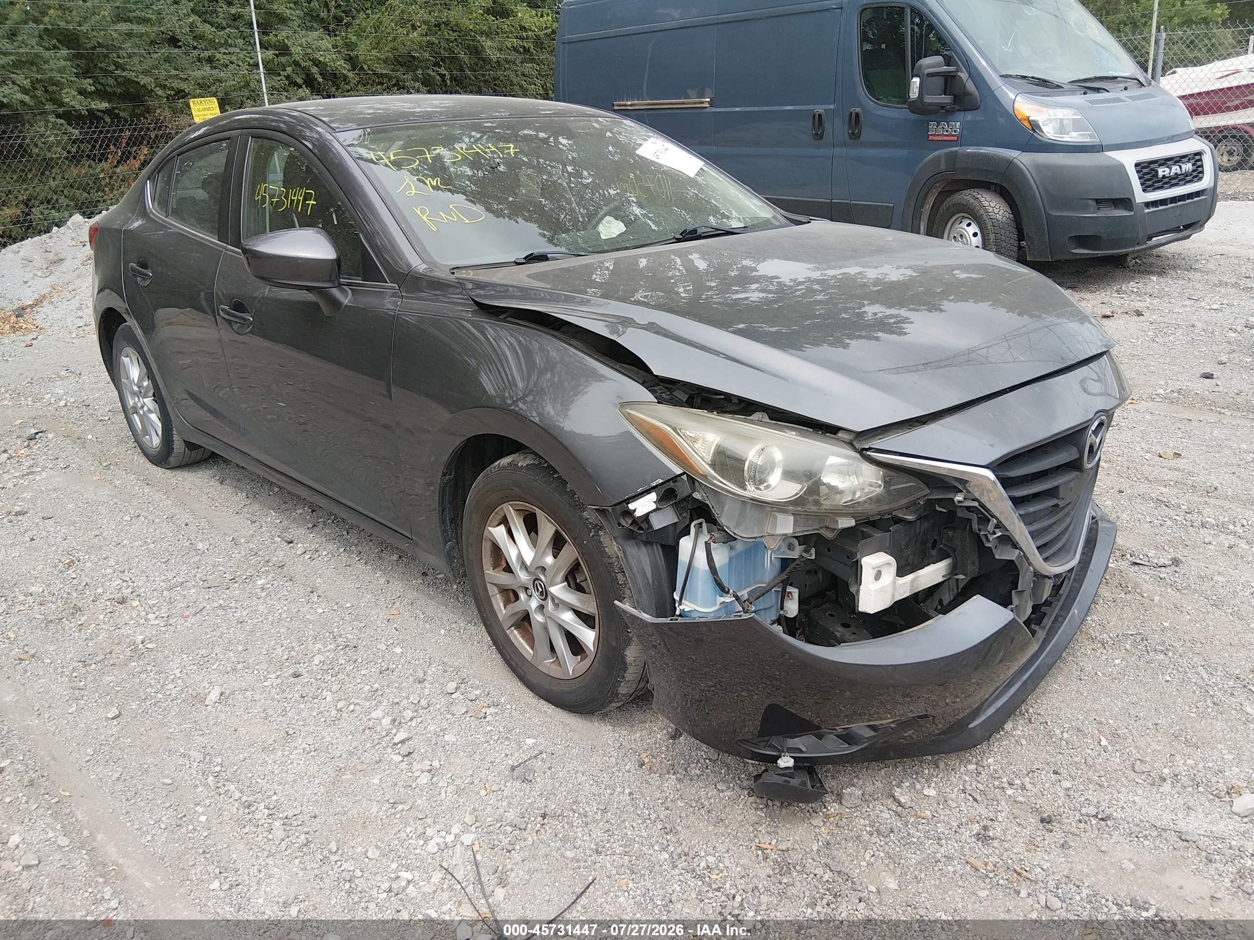 2014 Mazda Mazda3 I Touring Серый vin: JM1BM1V71E1196265