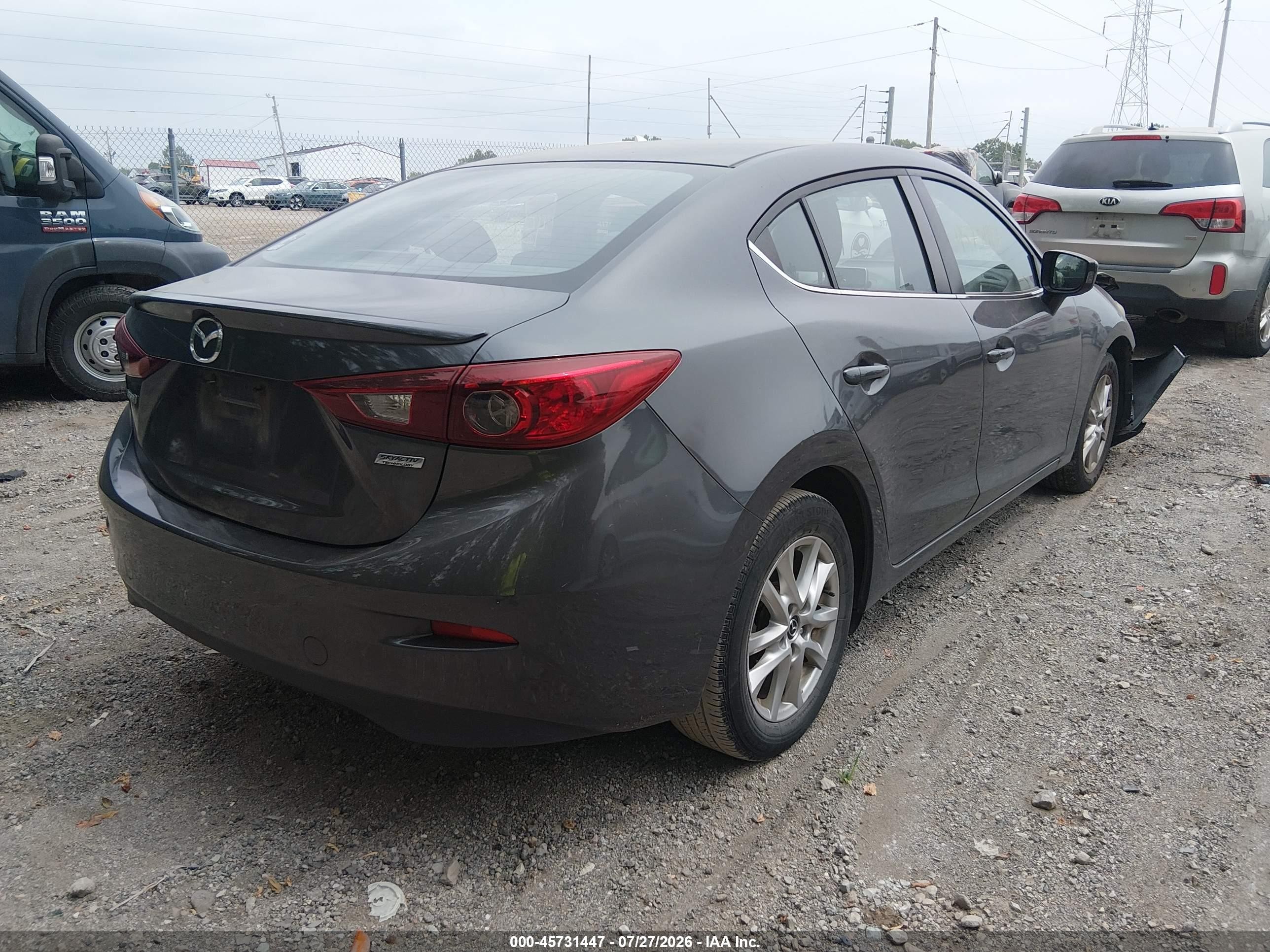 2014 Mazda Mazda3 I Touring Серый vin: JM1BM1V71E1196265