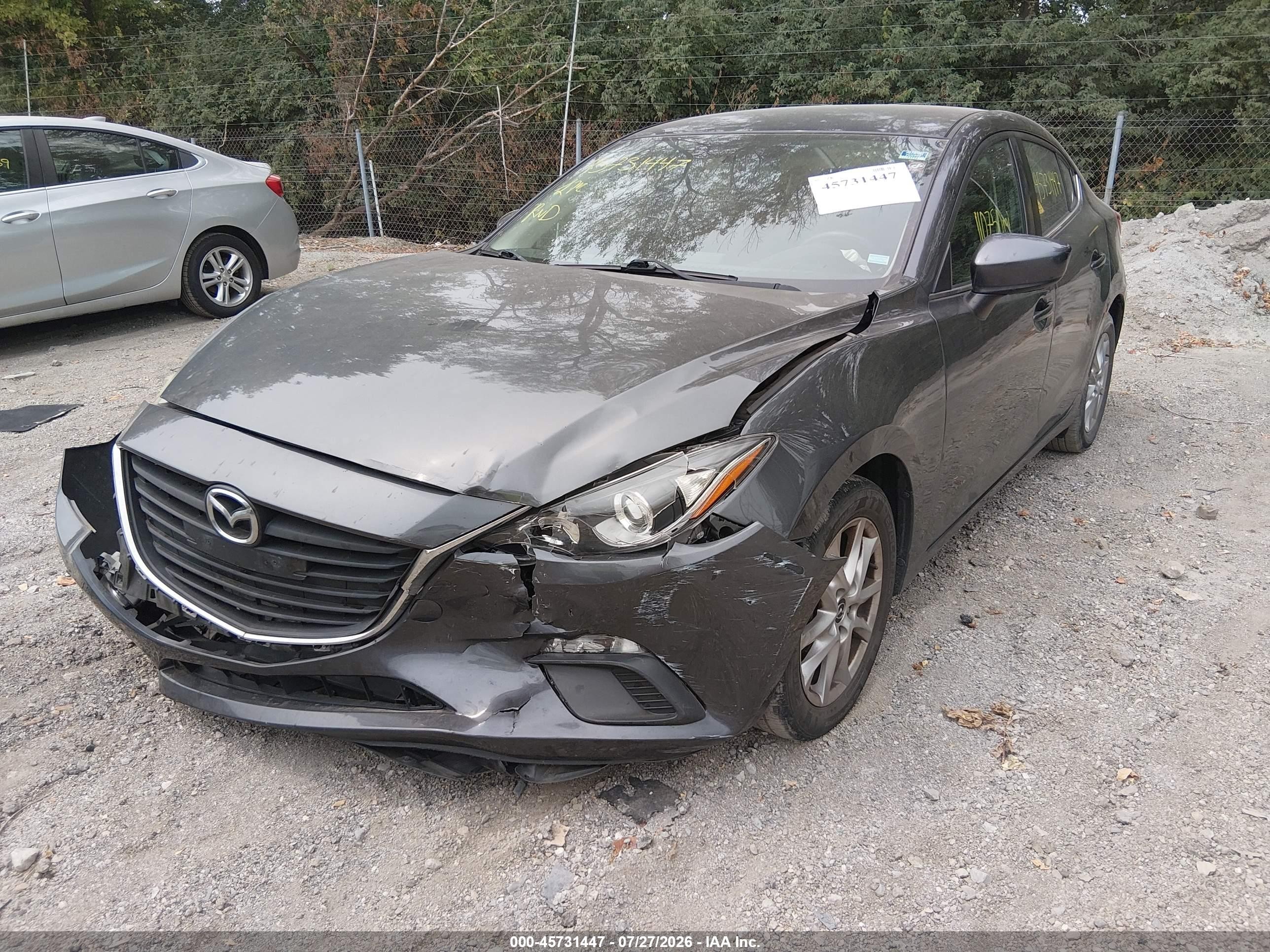 2014 Mazda Mazda3 I Touring Серый vin: JM1BM1V71E1196265