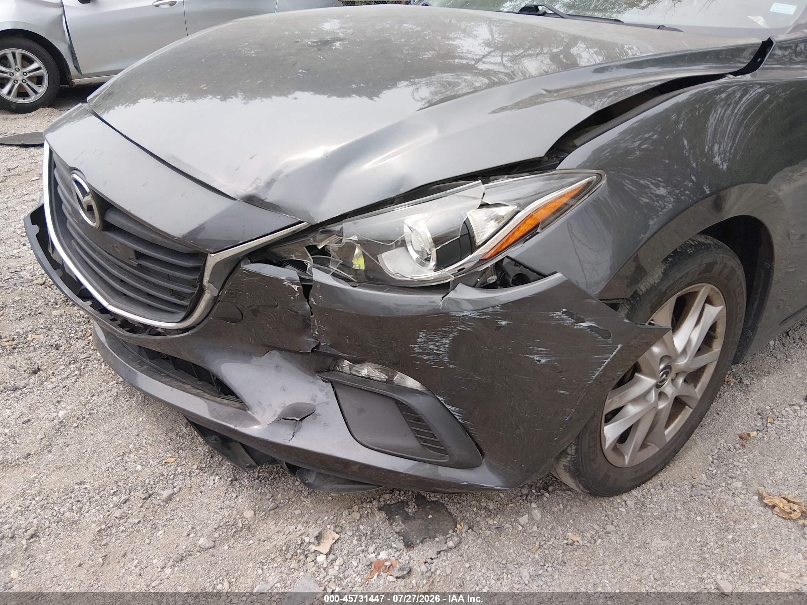 2014 Mazda Mazda3 I Touring Серый vin: JM1BM1V71E1196265