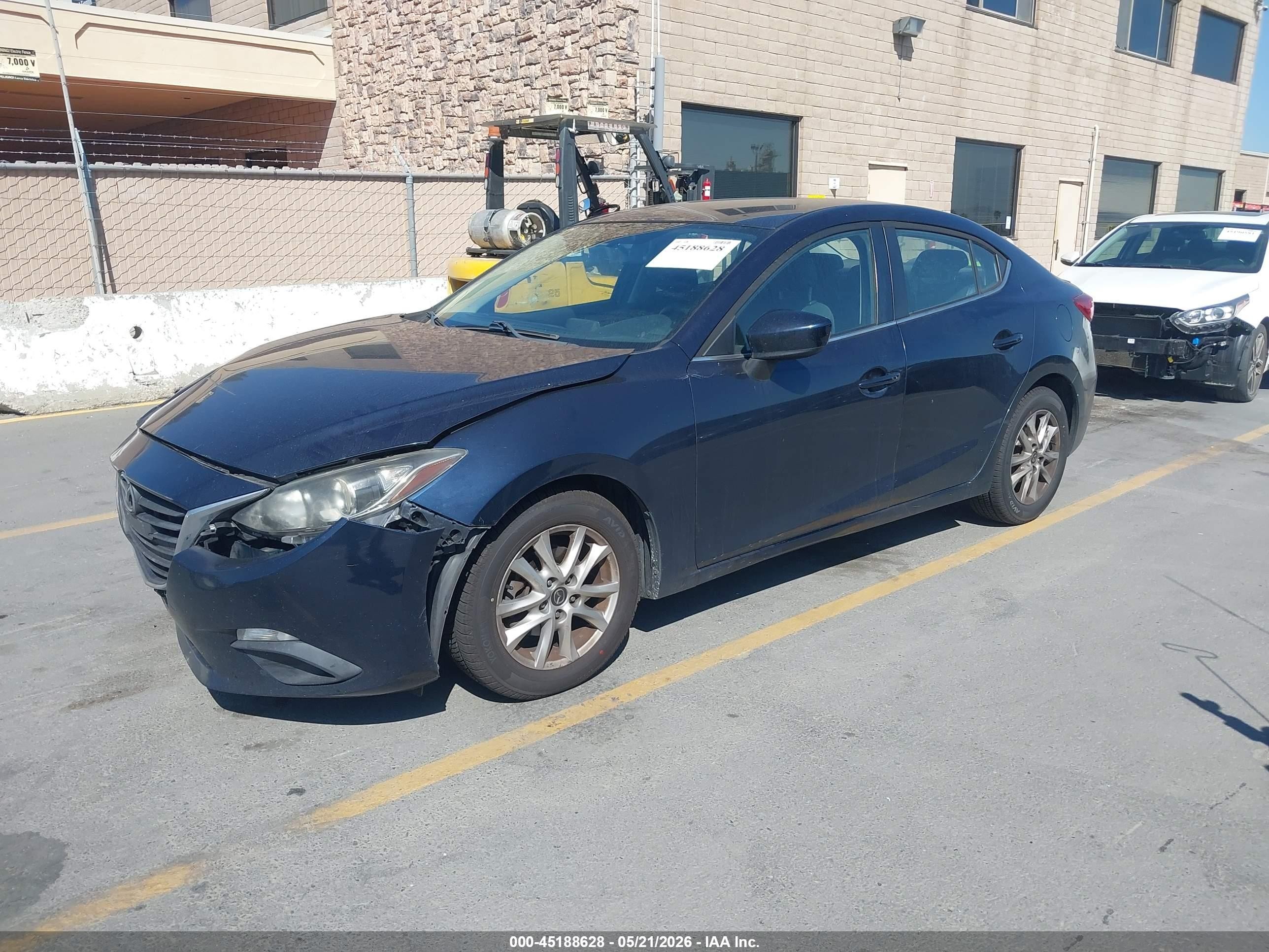 2014 Mazda Mazda3 I Touring Blue vin: JM1BM1V71E1211797