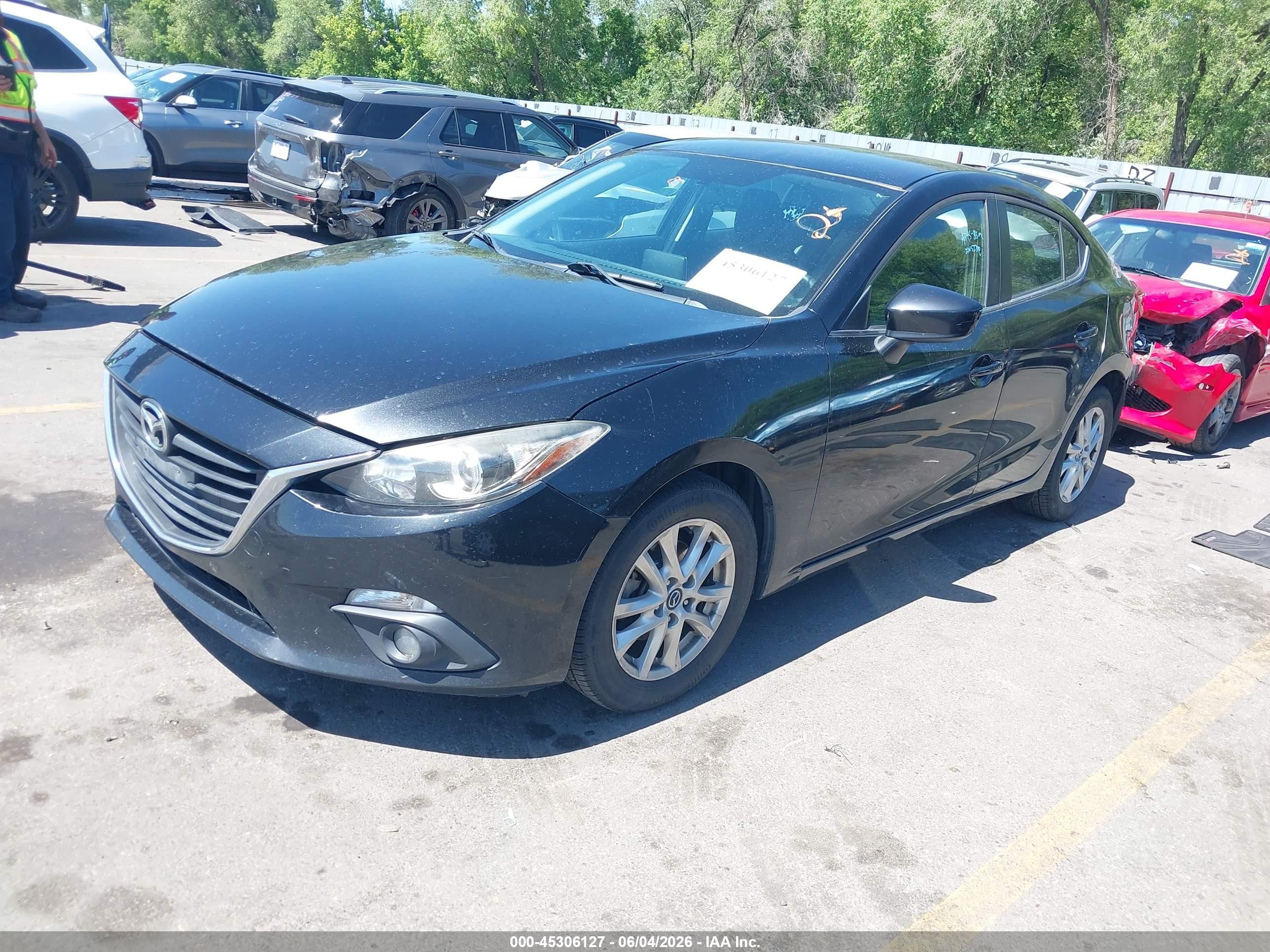 2015 Mazda Mazda3 I Touring Black vin: JM1BM1V71F1230660