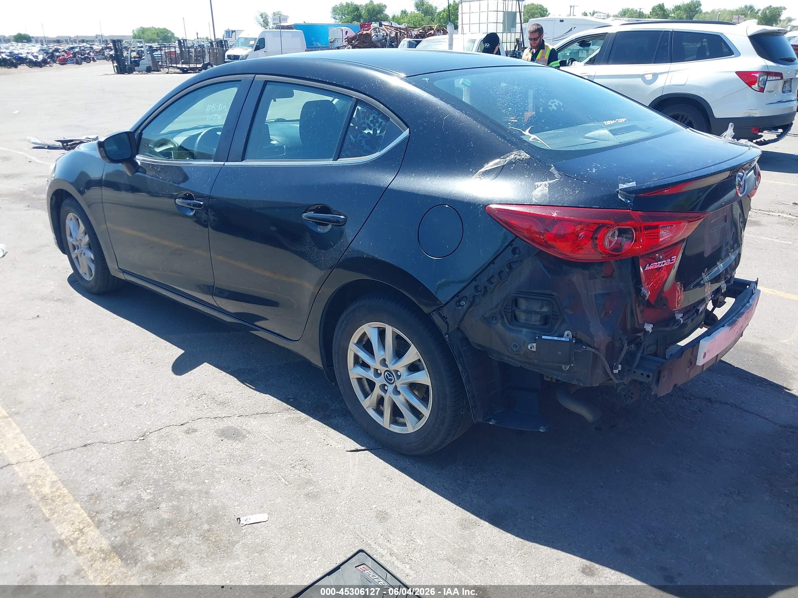 2015 Mazda Mazda3 I Touring Black vin: JM1BM1V71F1230660