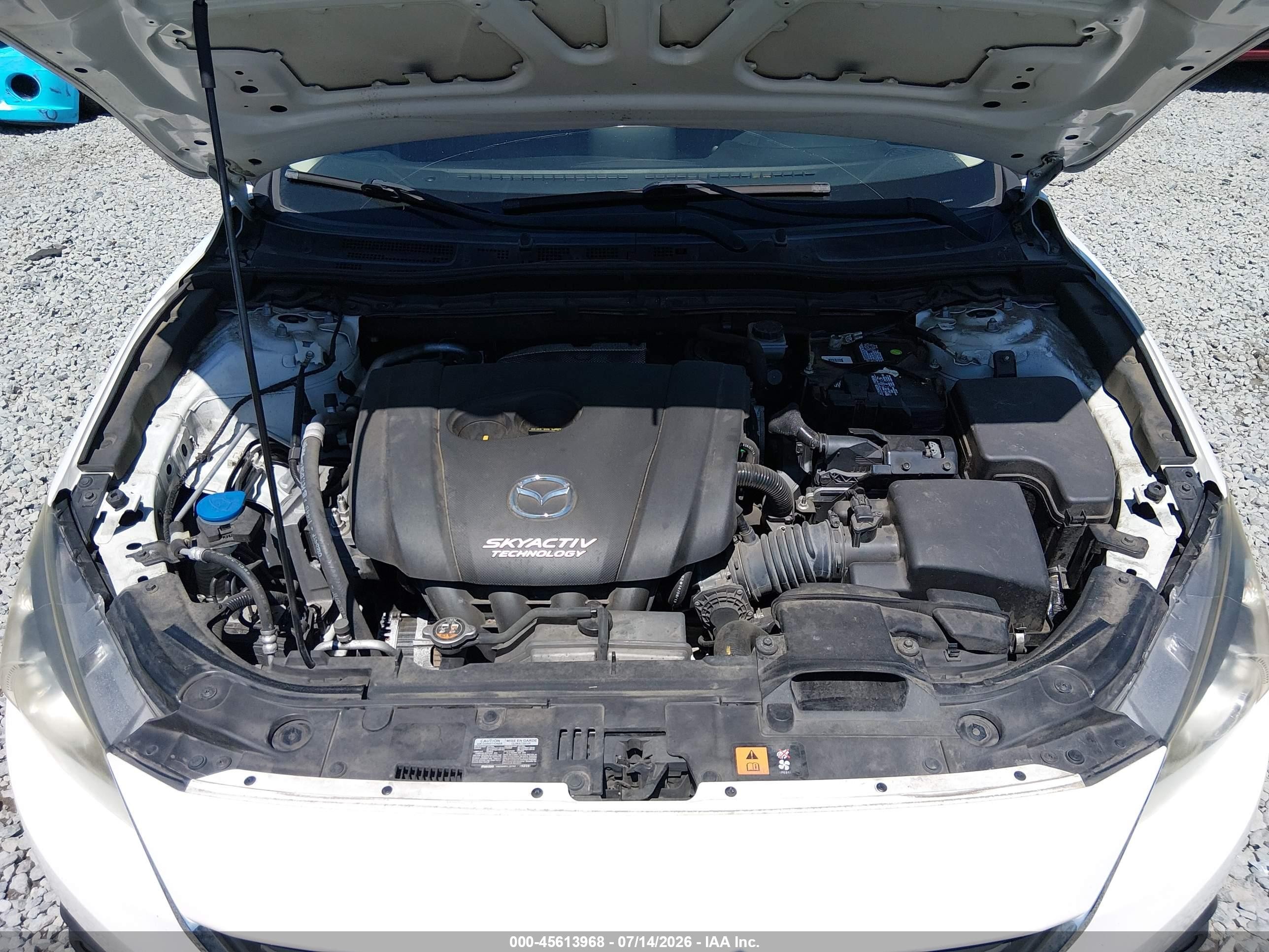 2015 Mazda Mazda3 I Touring White vin: JM1BM1V71F1233350