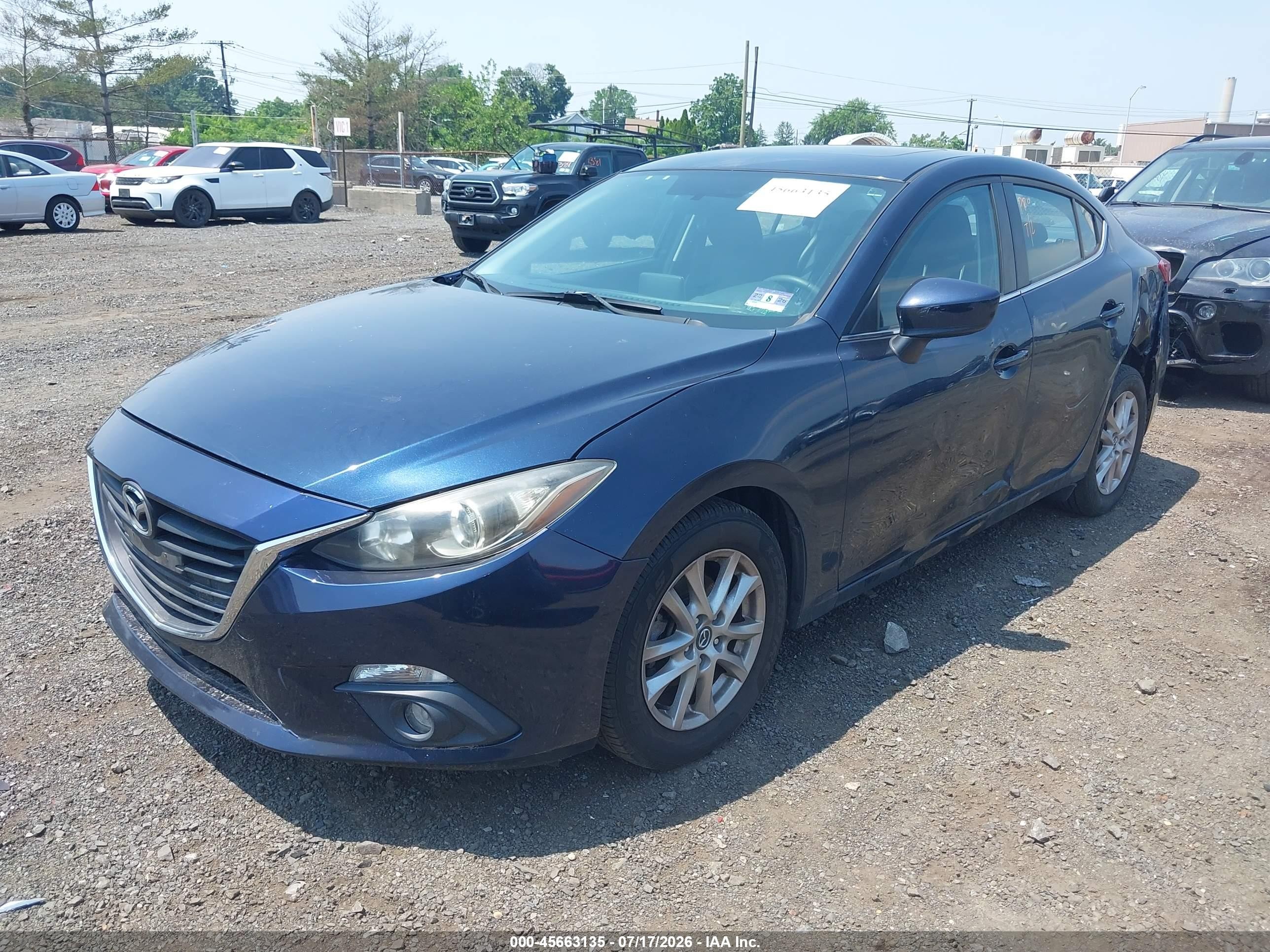 2015 Mazda Mazda3 I Touring Blue vin: JM1BM1V71F1265604