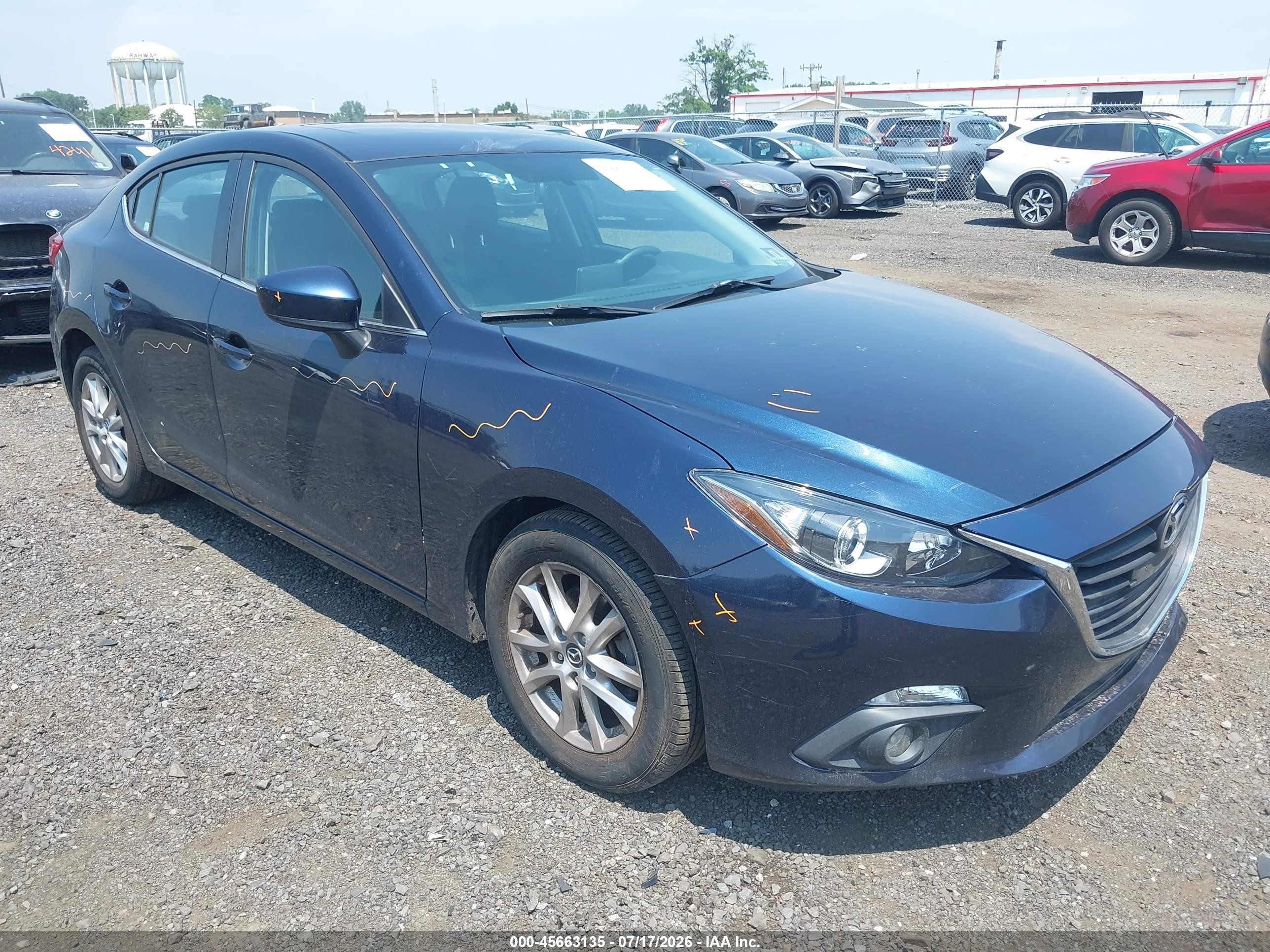2015 Mazda Mazda3 I Touring Blue vin: JM1BM1V71F1265604