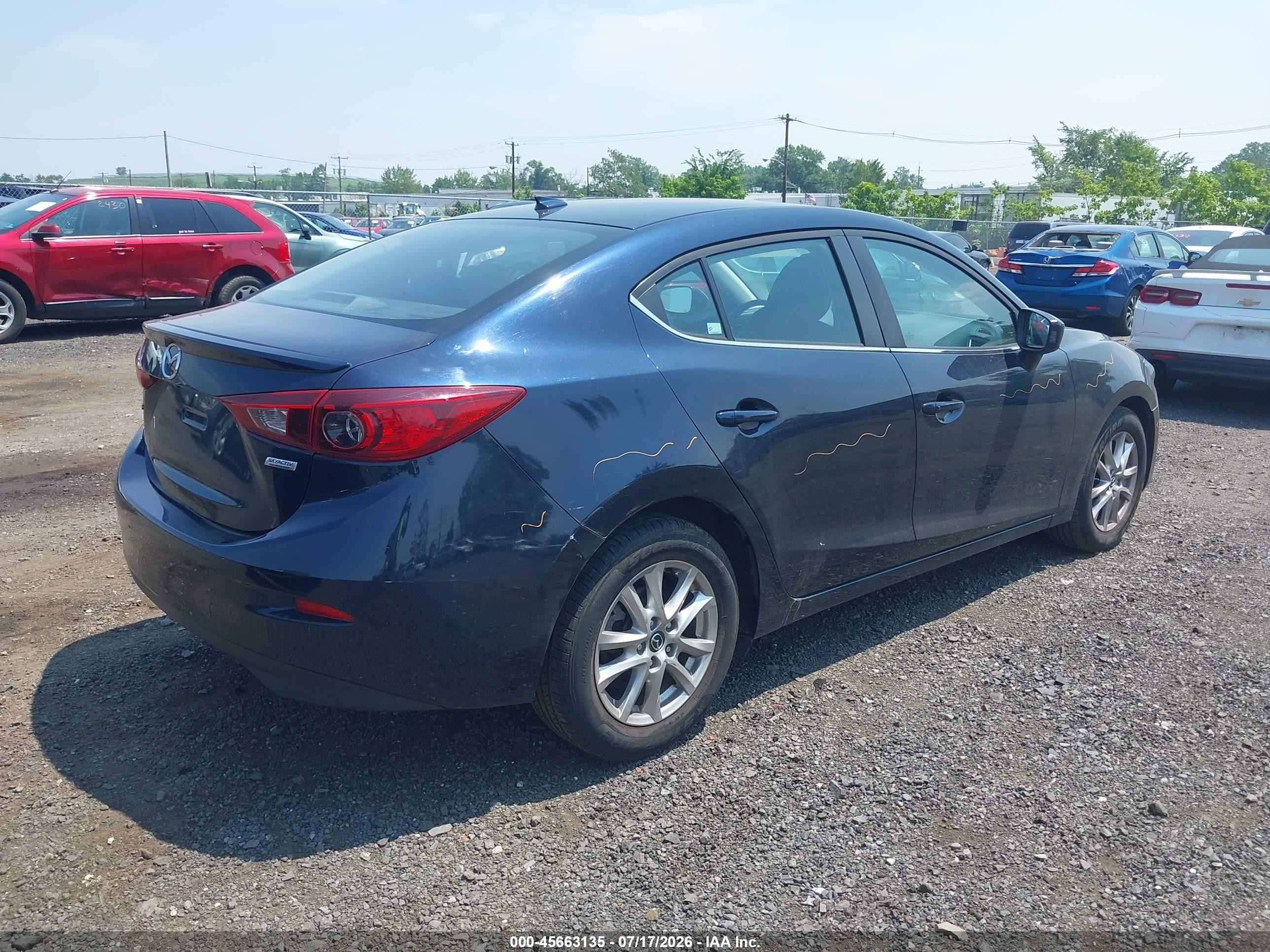 2015 Mazda Mazda3 I Touring Blue vin: JM1BM1V71F1265604