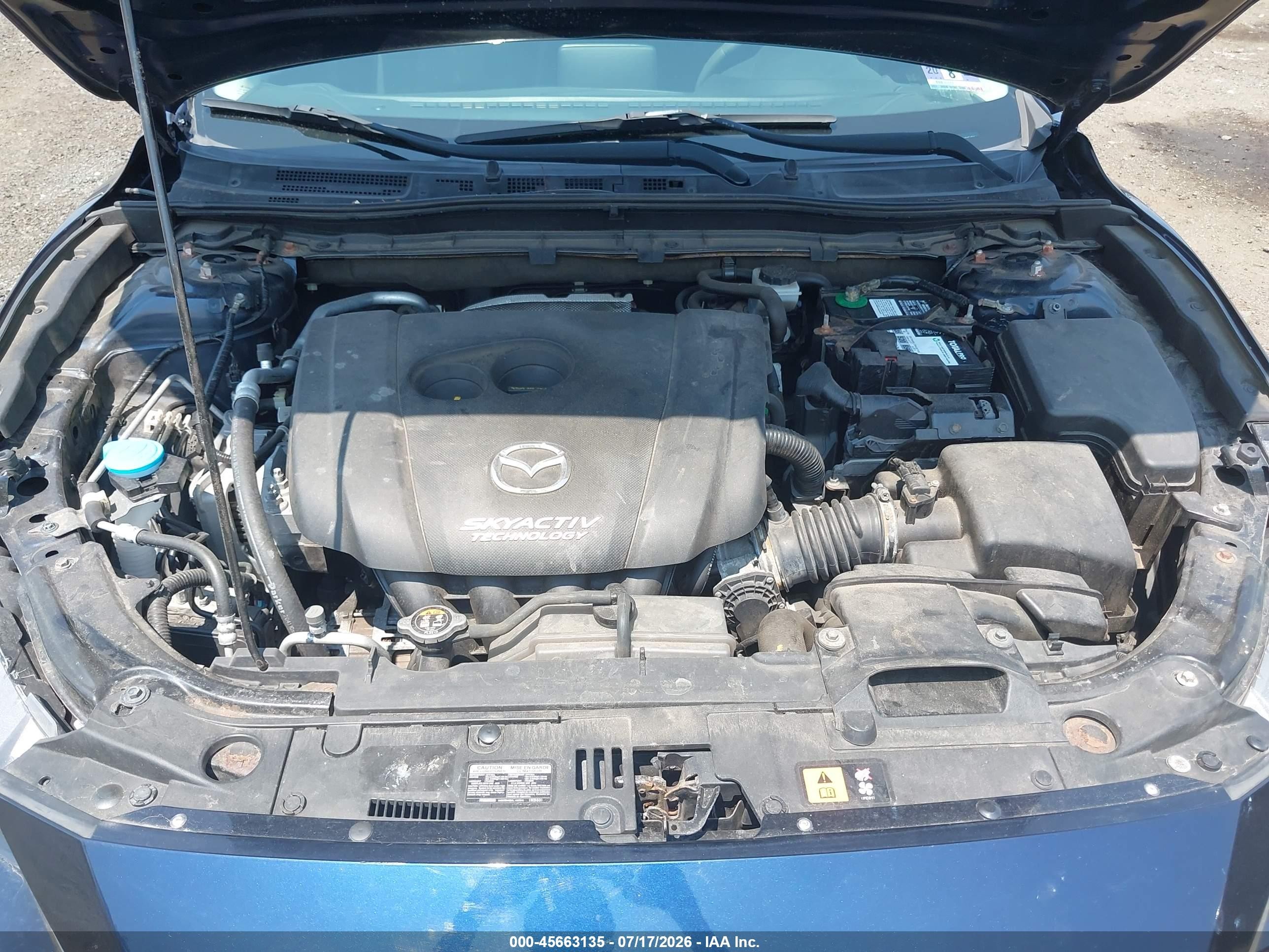 2015 Mazda Mazda3 I Touring Blue vin: JM1BM1V71F1265604