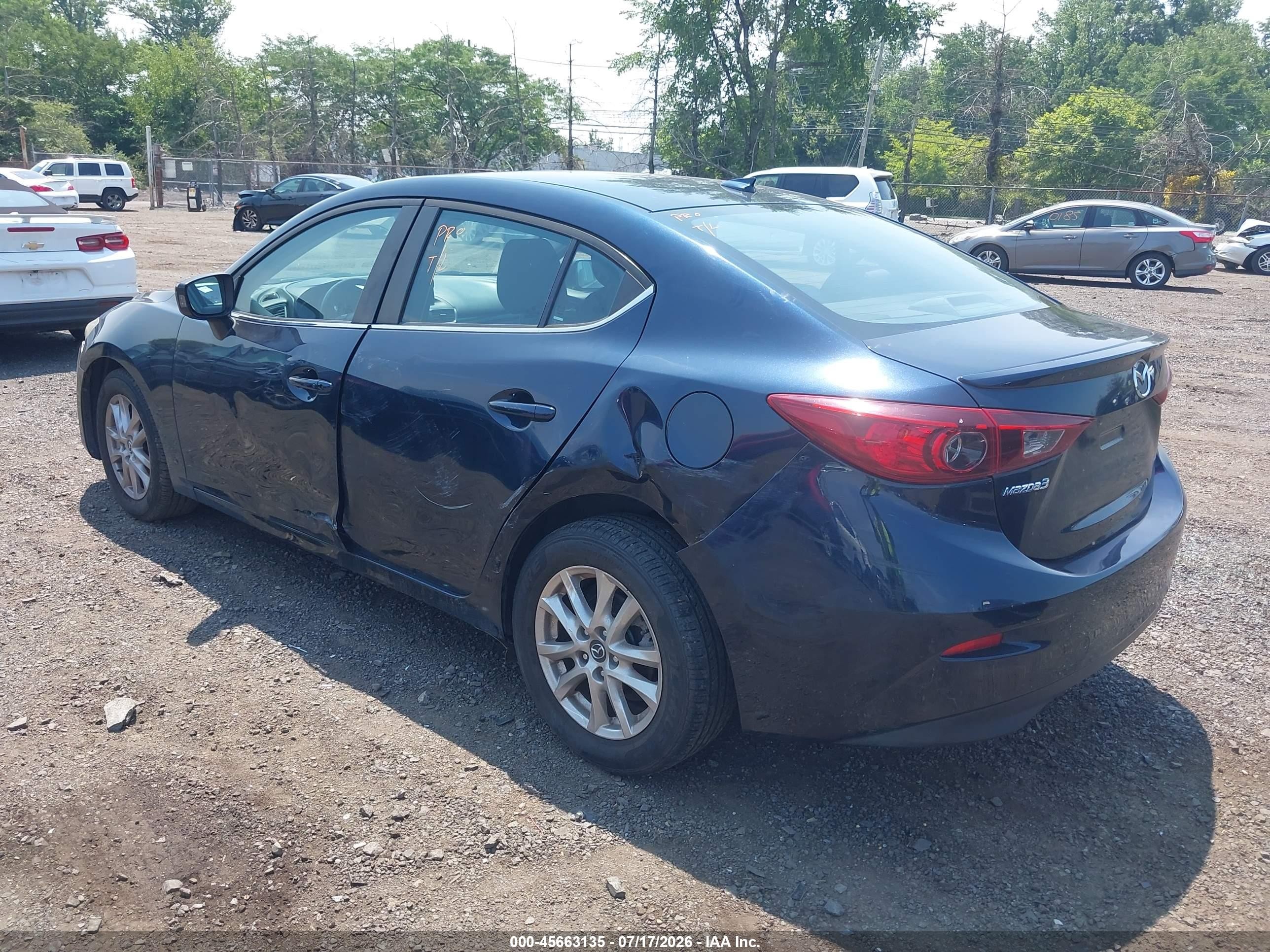 2015 Mazda Mazda3 I Touring Blue vin: JM1BM1V71F1265604