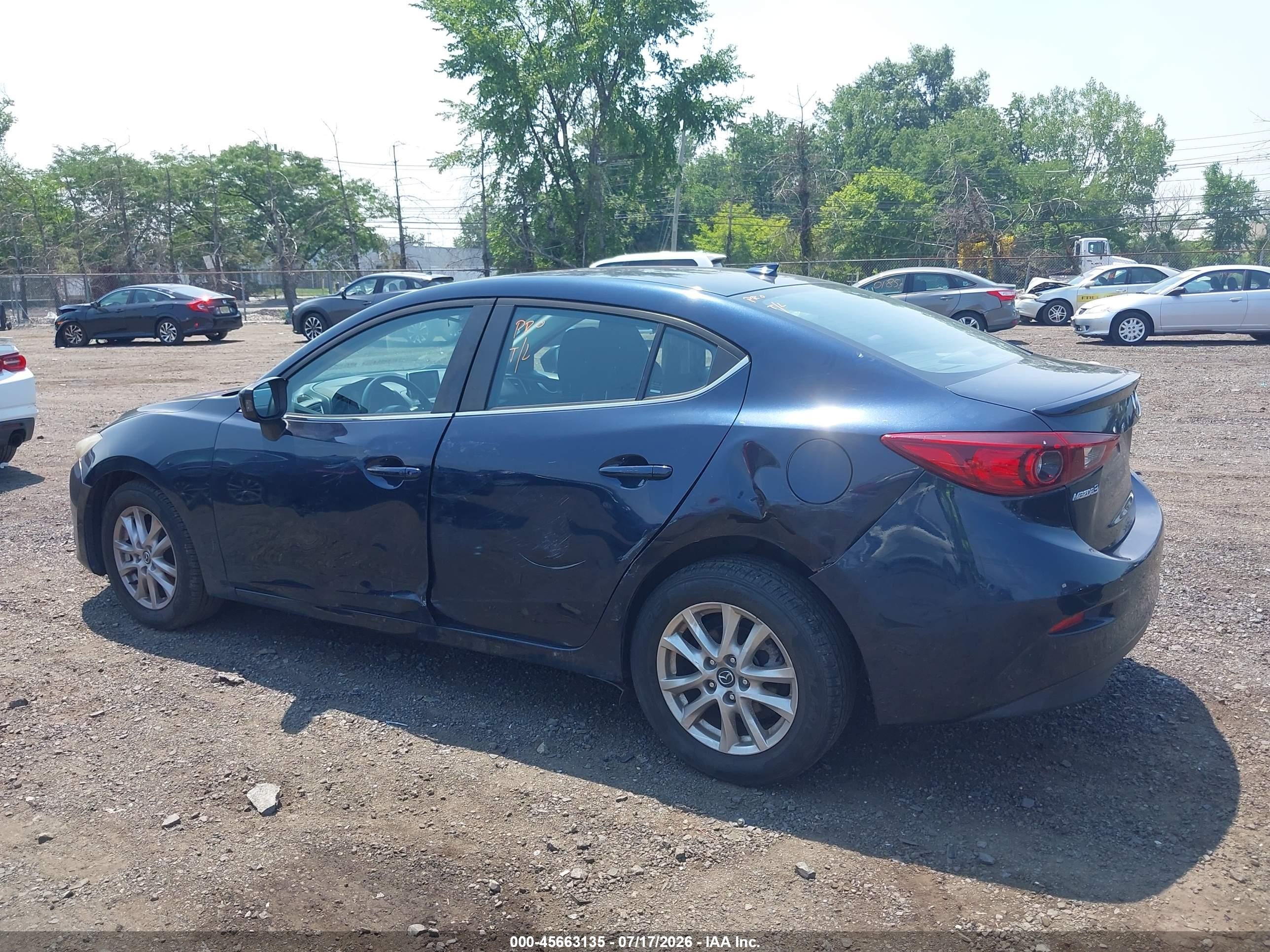 2015 Mazda Mazda3 I Touring Blue vin: JM1BM1V71F1265604