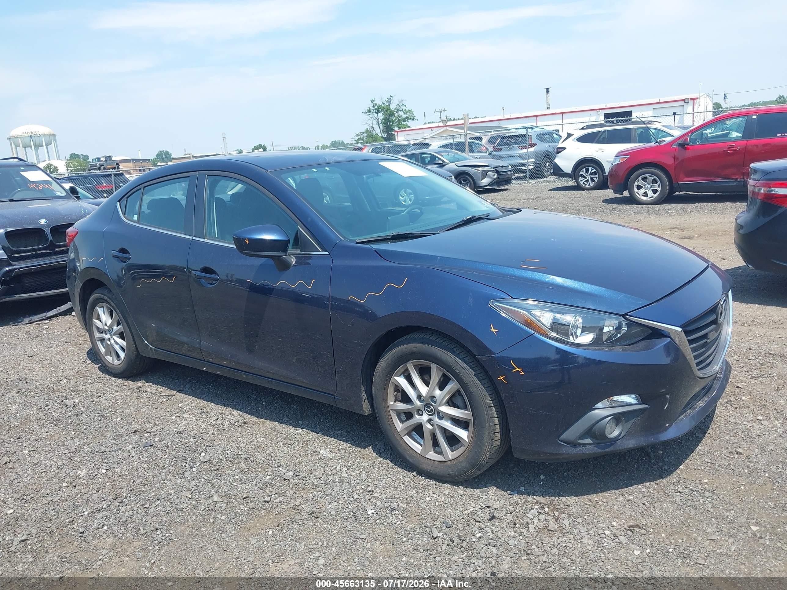 2015 Mazda Mazda3 I Touring Blue vin: JM1BM1V71F1265604