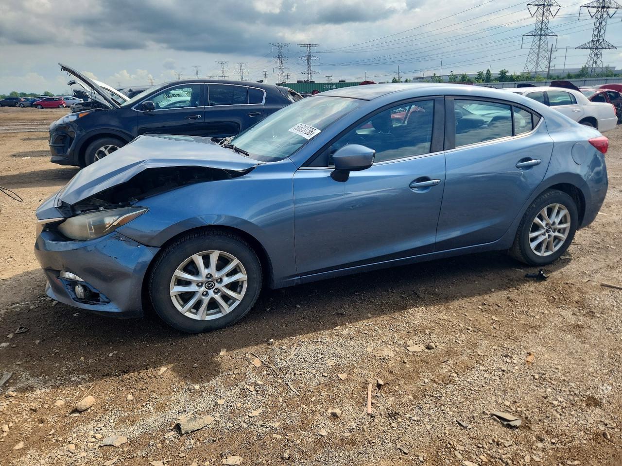 2015 Mazda 3 Touring Blue vin: JM1BM1V71F1267398