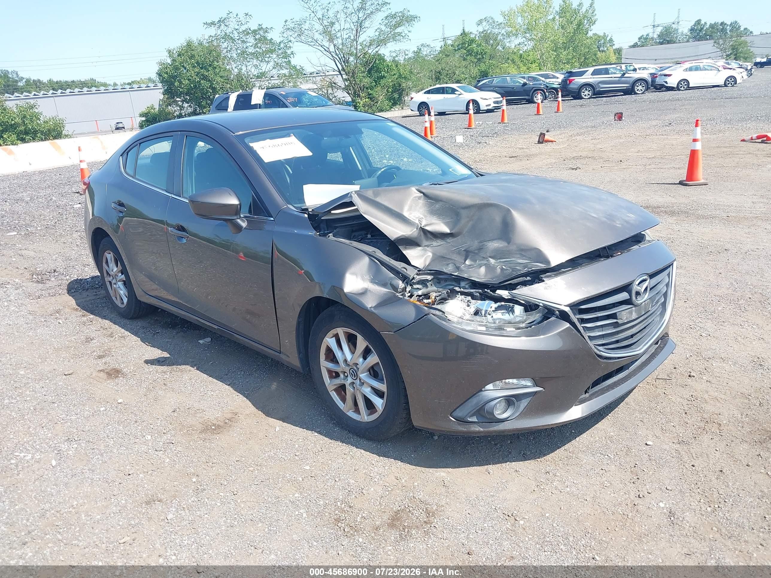 2015 Mazda Mazda3 I Touring Gray vin: JM1BM1V72F1249377