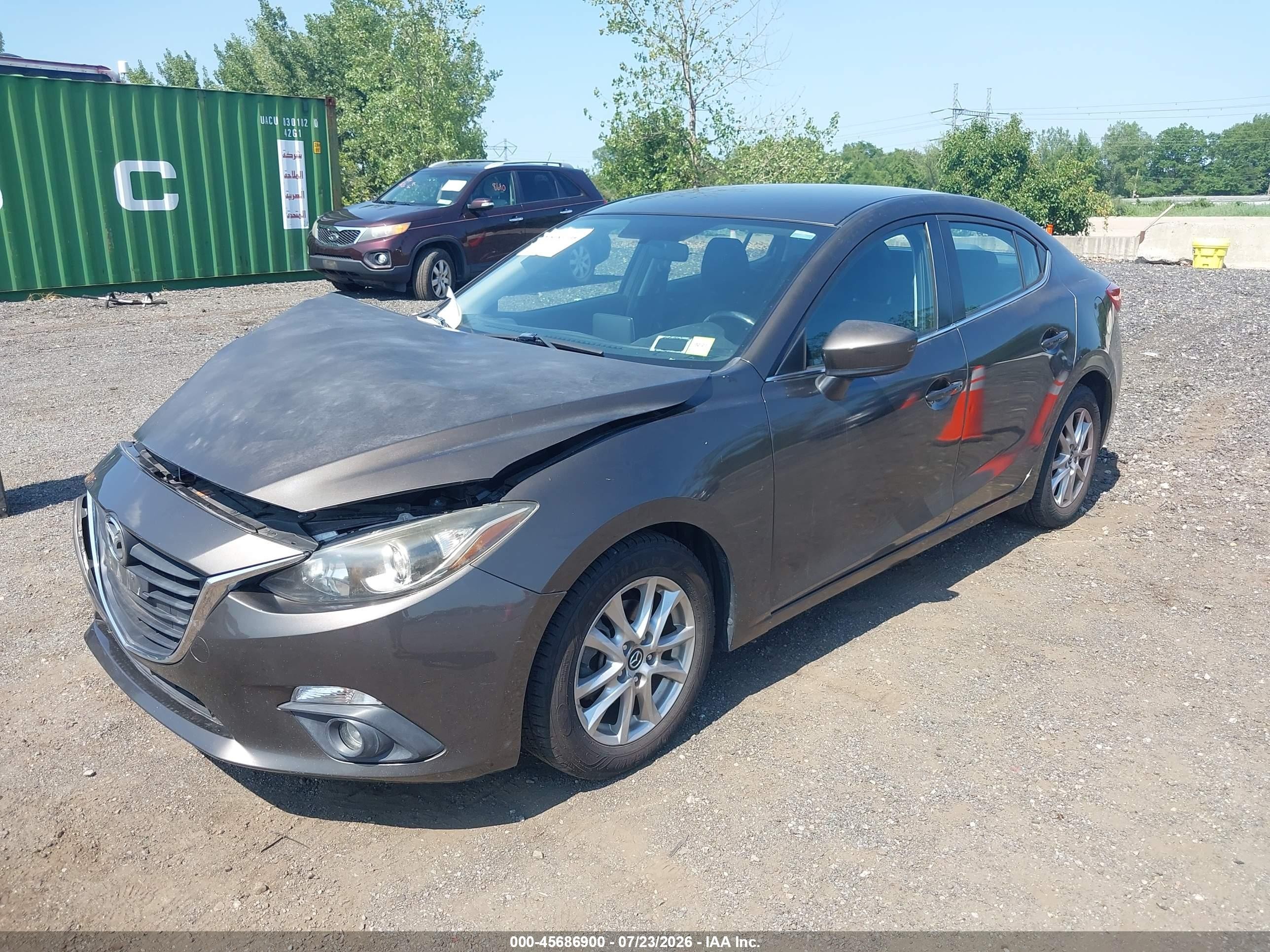 2015 Mazda Mazda3 I Touring Gray vin: JM1BM1V72F1249377