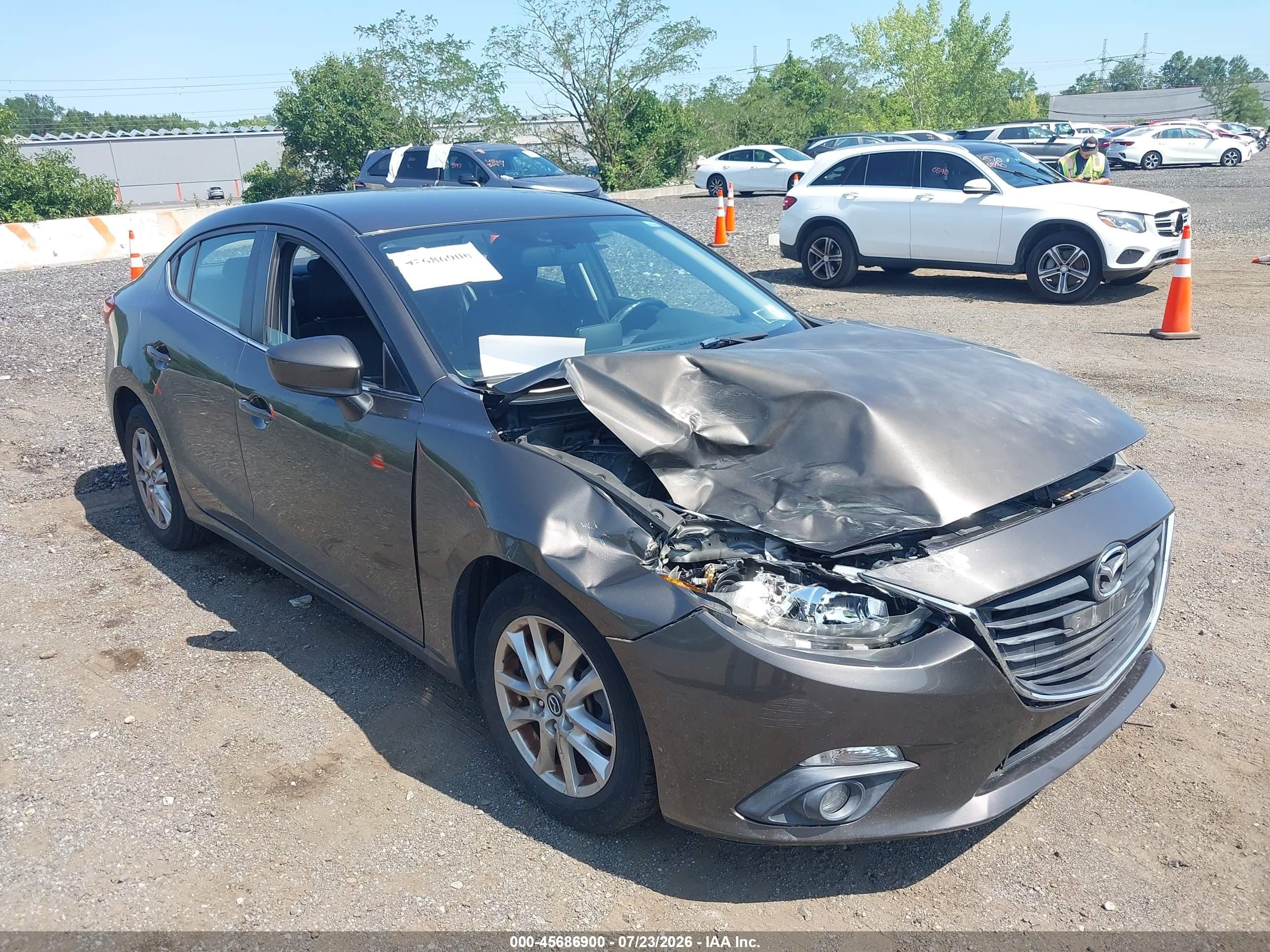 2015 Mazda Mazda3 I Touring Gray vin: JM1BM1V72F1249377