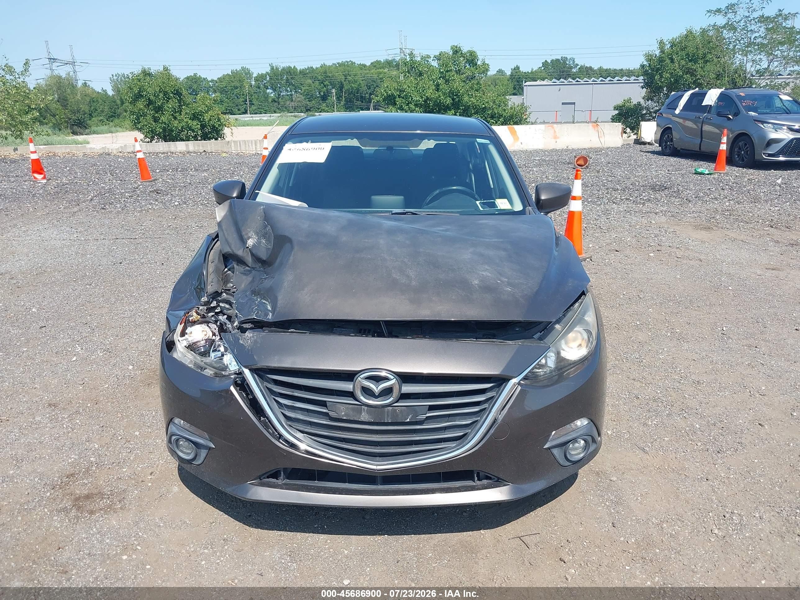 2015 Mazda Mazda3 I Touring Gray vin: JM1BM1V72F1249377
