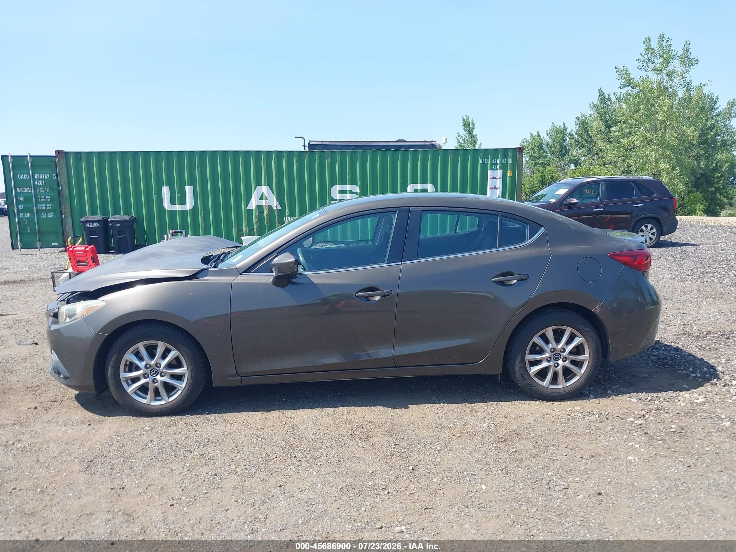 2015 Mazda Mazda3 I Touring Gray vin: JM1BM1V72F1249377