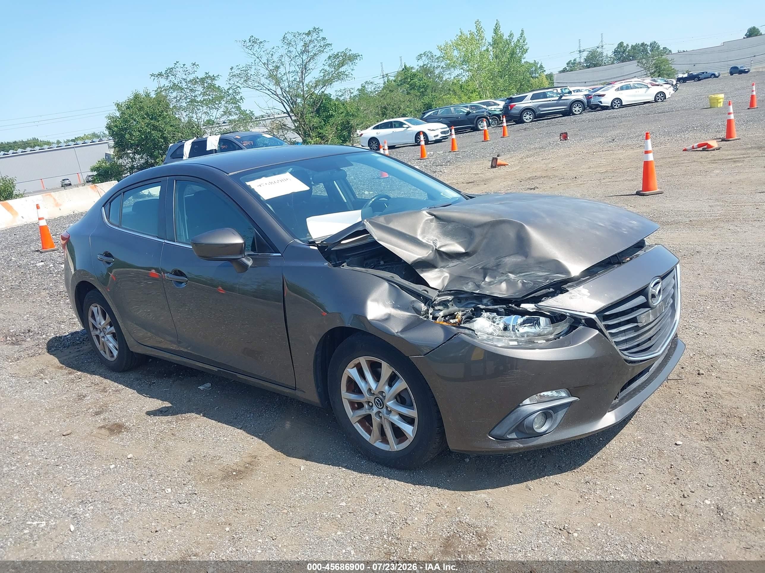 2015 Mazda Mazda3 I Touring Gray vin: JM1BM1V72F1249377