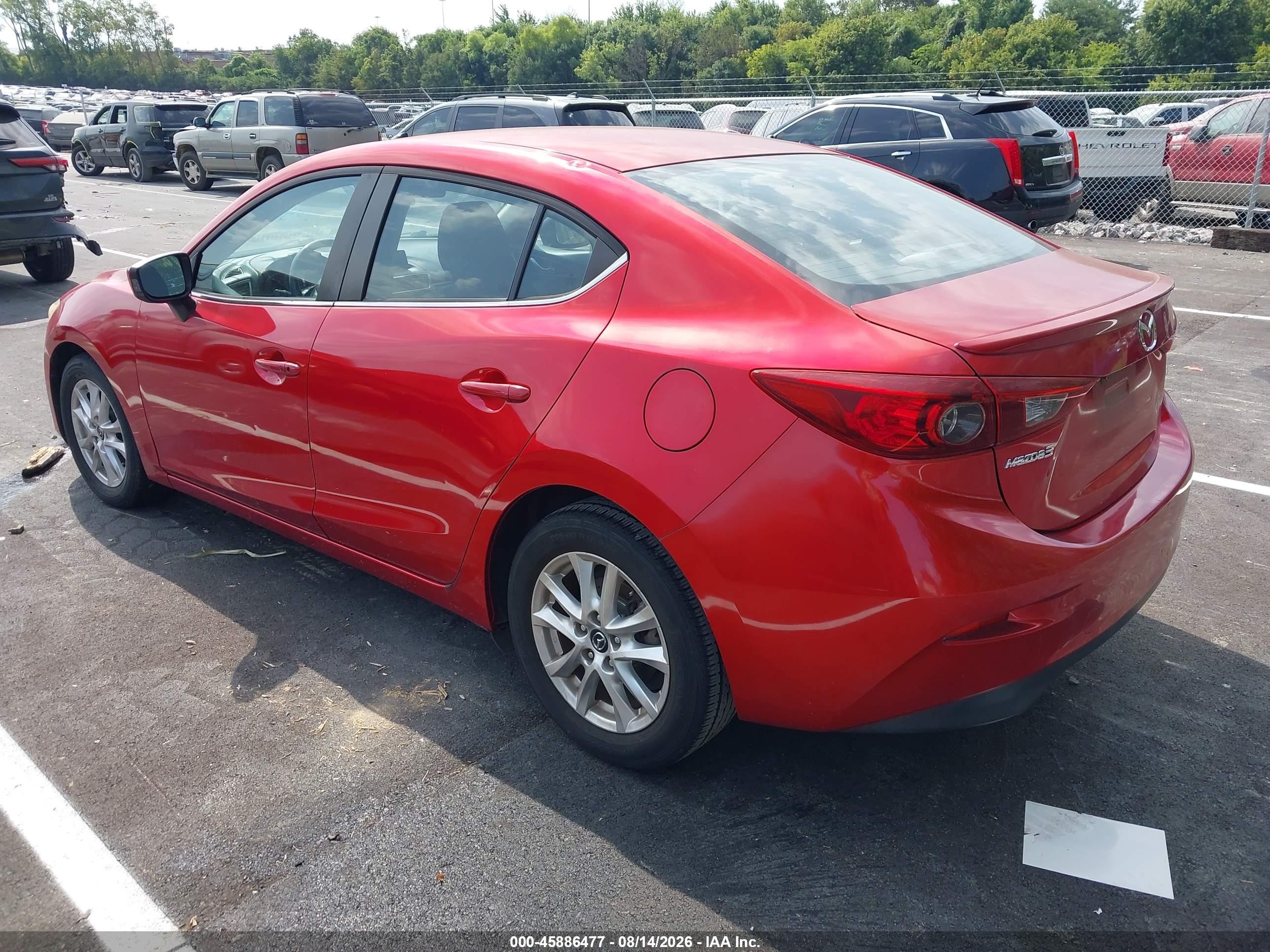 2014 Mazda Mazda3 I Touring Красный vin: JM1BM1V74E1111371