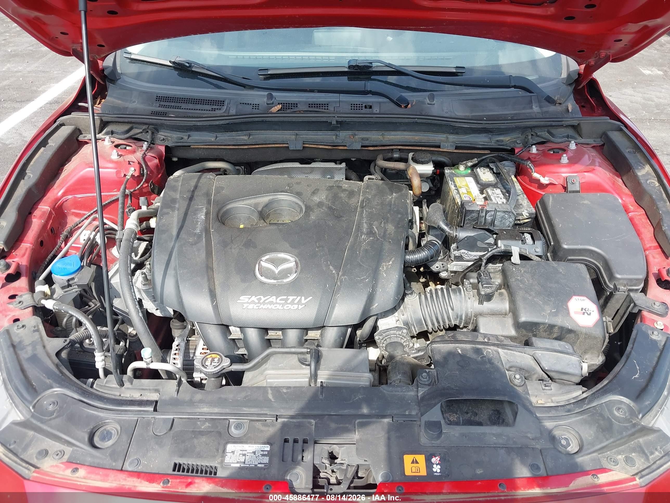 2014 Mazda Mazda3 I Touring Красный vin: JM1BM1V74E1111371